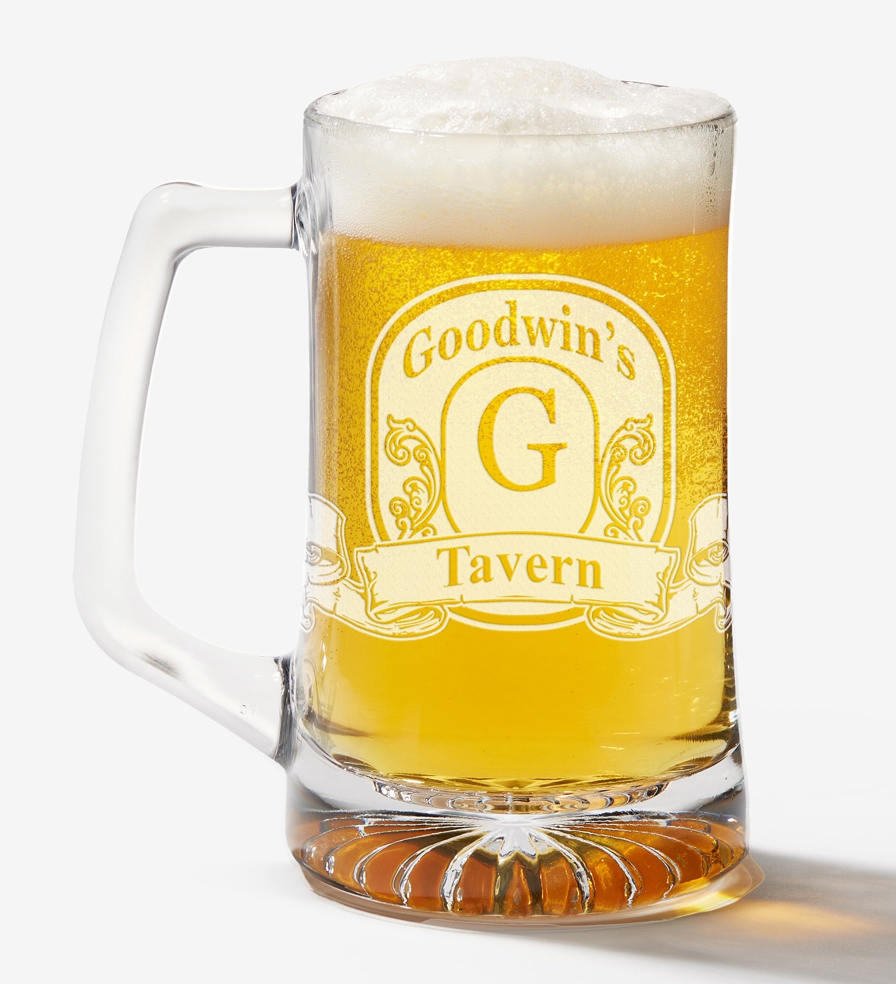 Vintage Bar Sign Personalized 25 oz. Deep-Etch Beer Mug