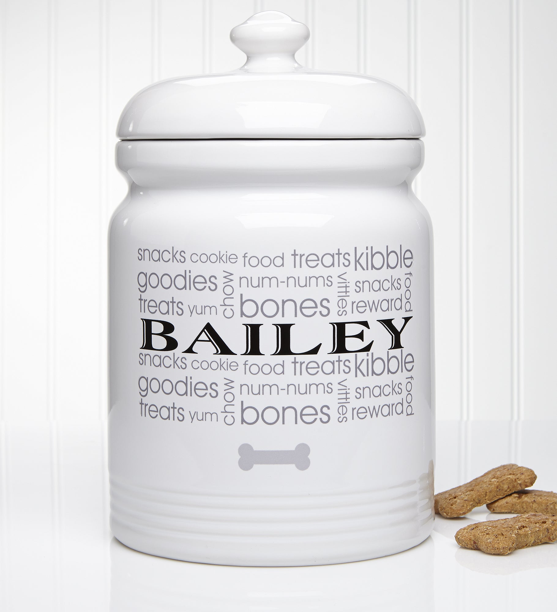 Doggie Delights Personalized Dog Treat Jar