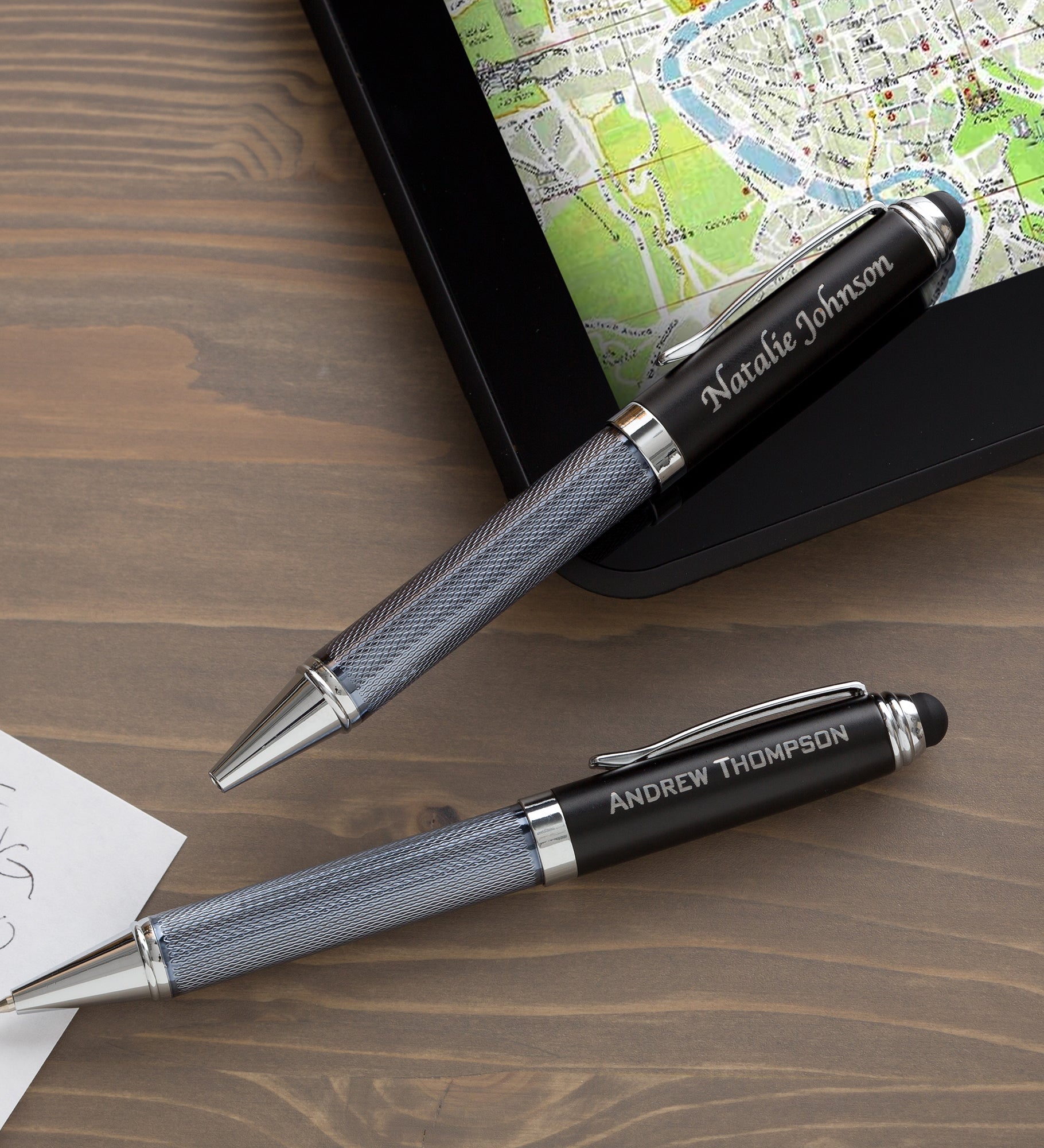 Black Stylus Personalized Ball-Point Pen
