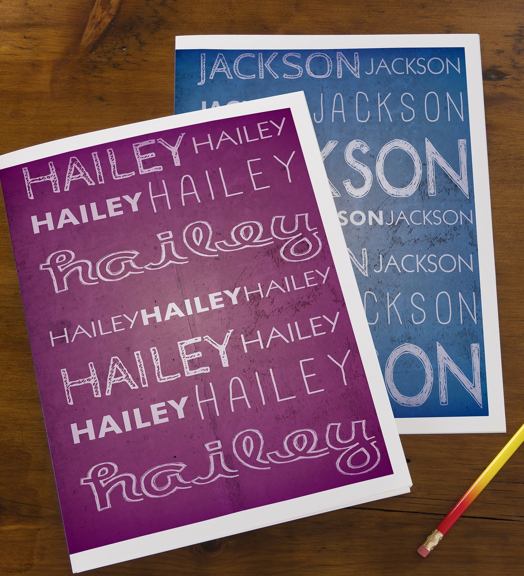 My Name Personalized Folders - Set of 2