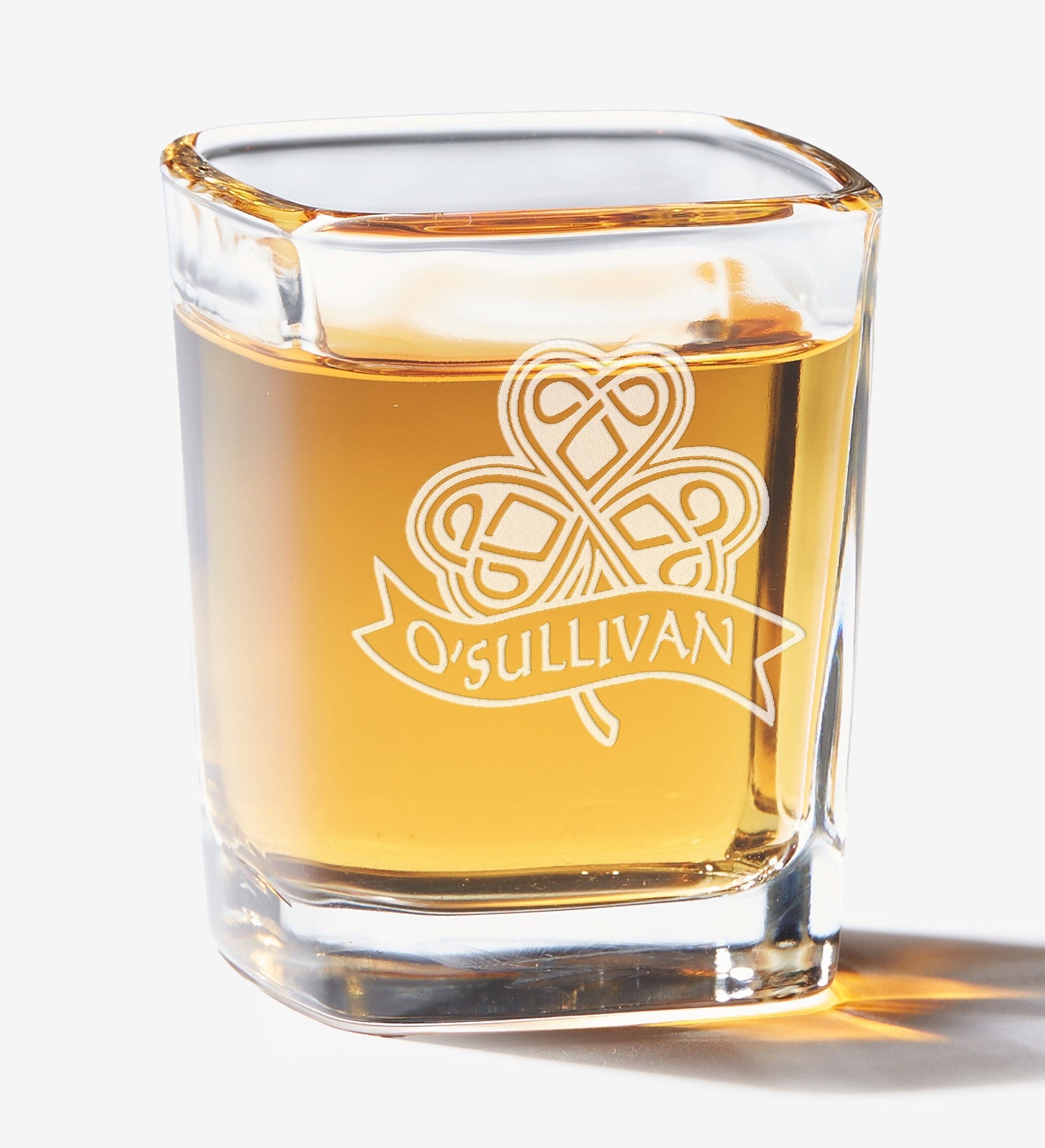 Celtic Shamrock Personalized Shot Glass