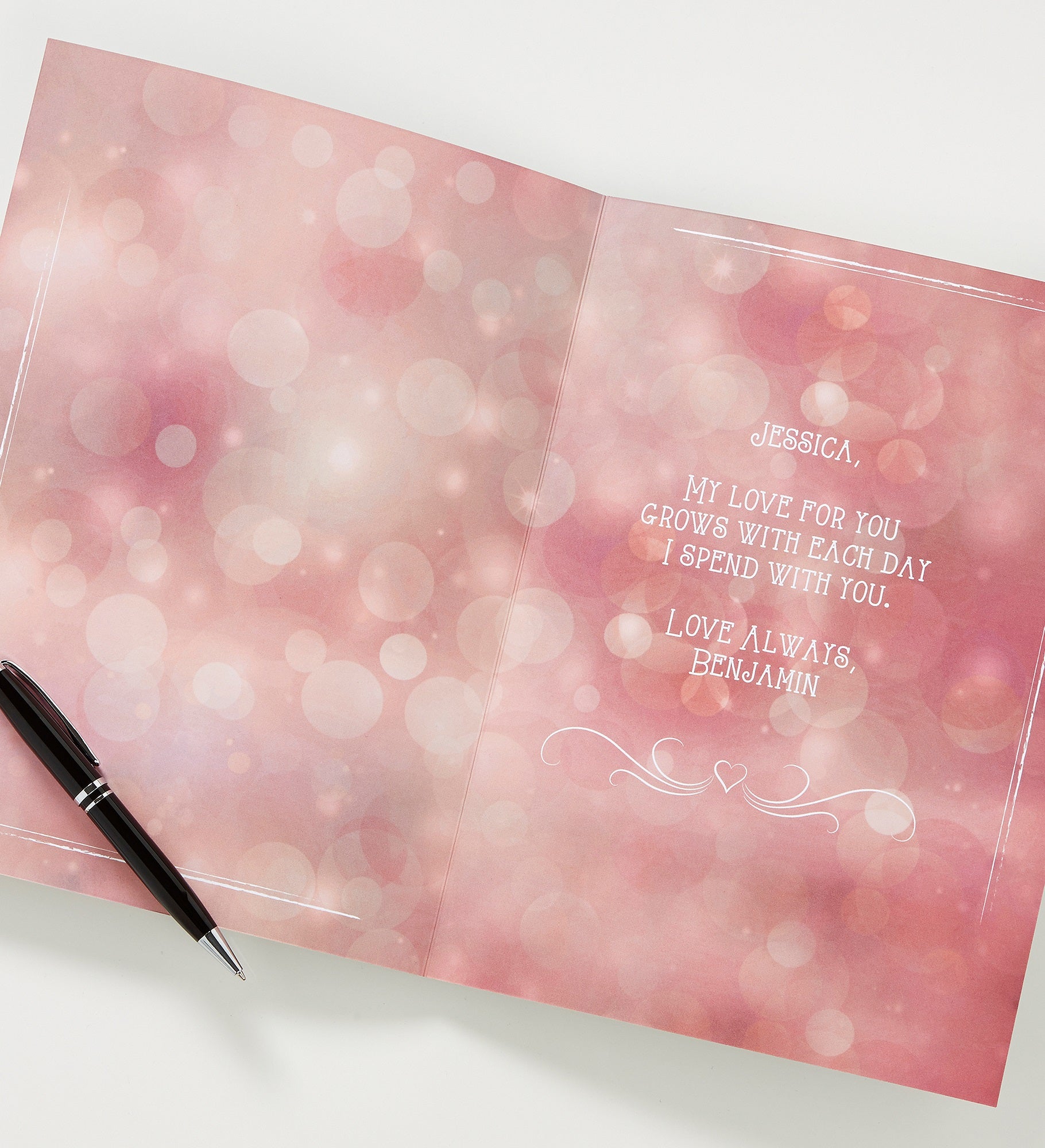 Love Quotes Personalized Oversized Greeting Card