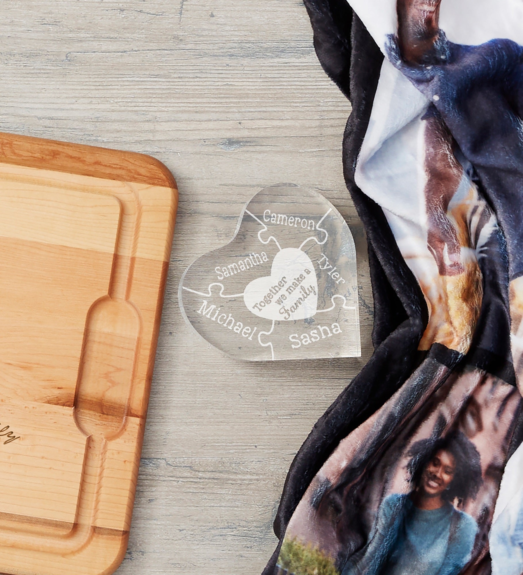 Together We Make A Family Personalized Heart Puzzle Keepsake