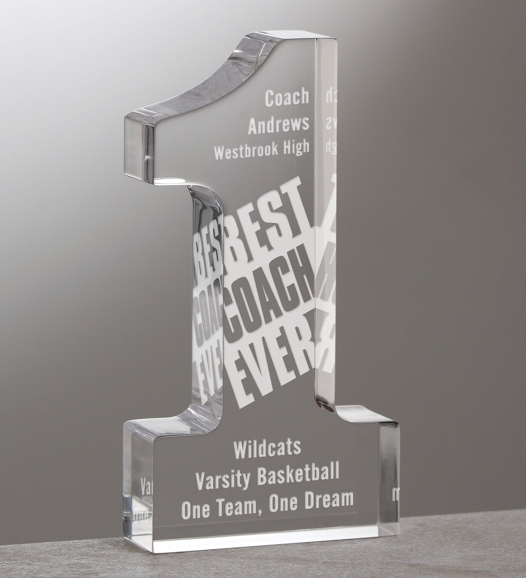 #1 Coach Personalized Keepsake 