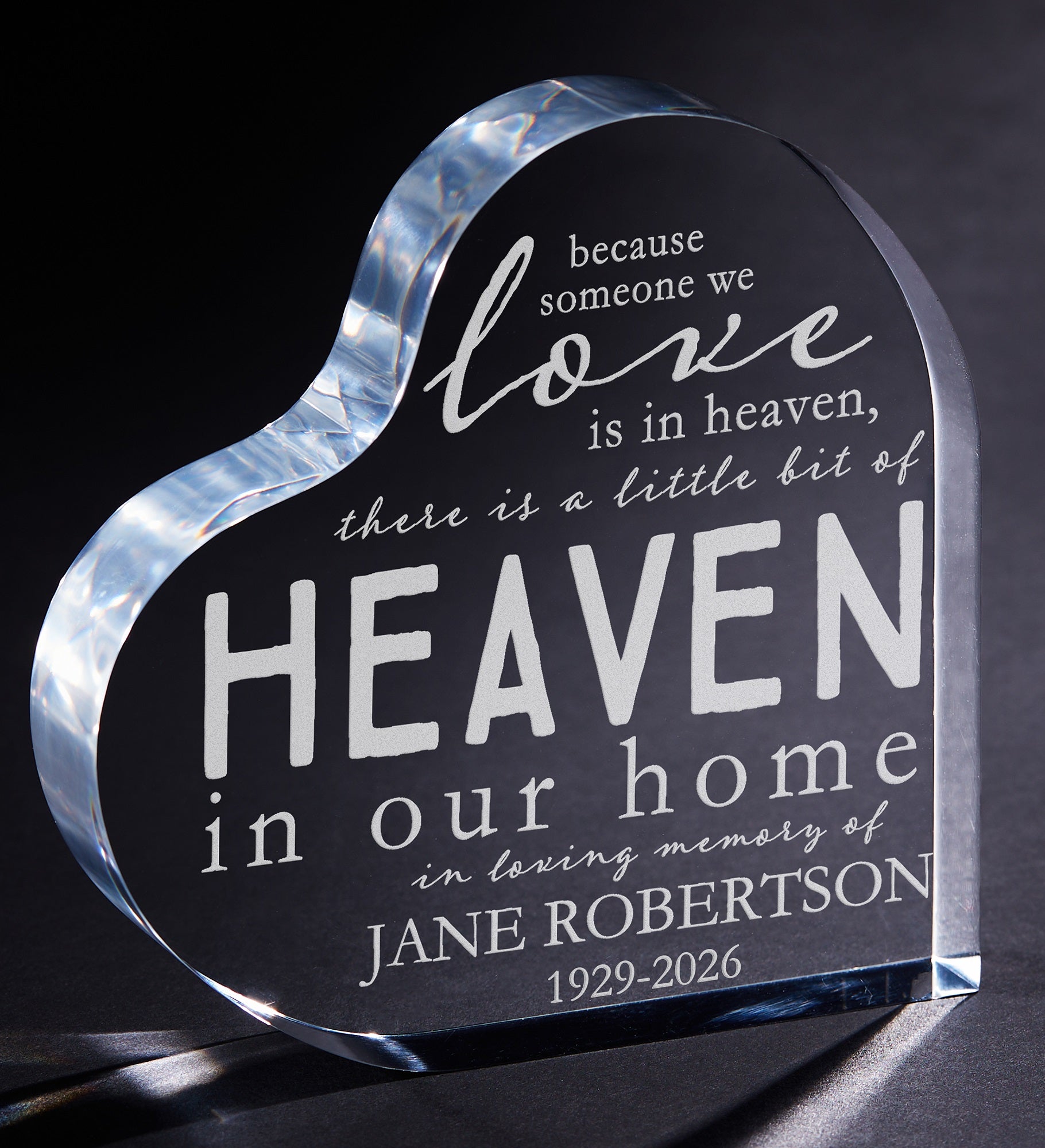 Heaven In Our Home Personalized Memorial Keepsake