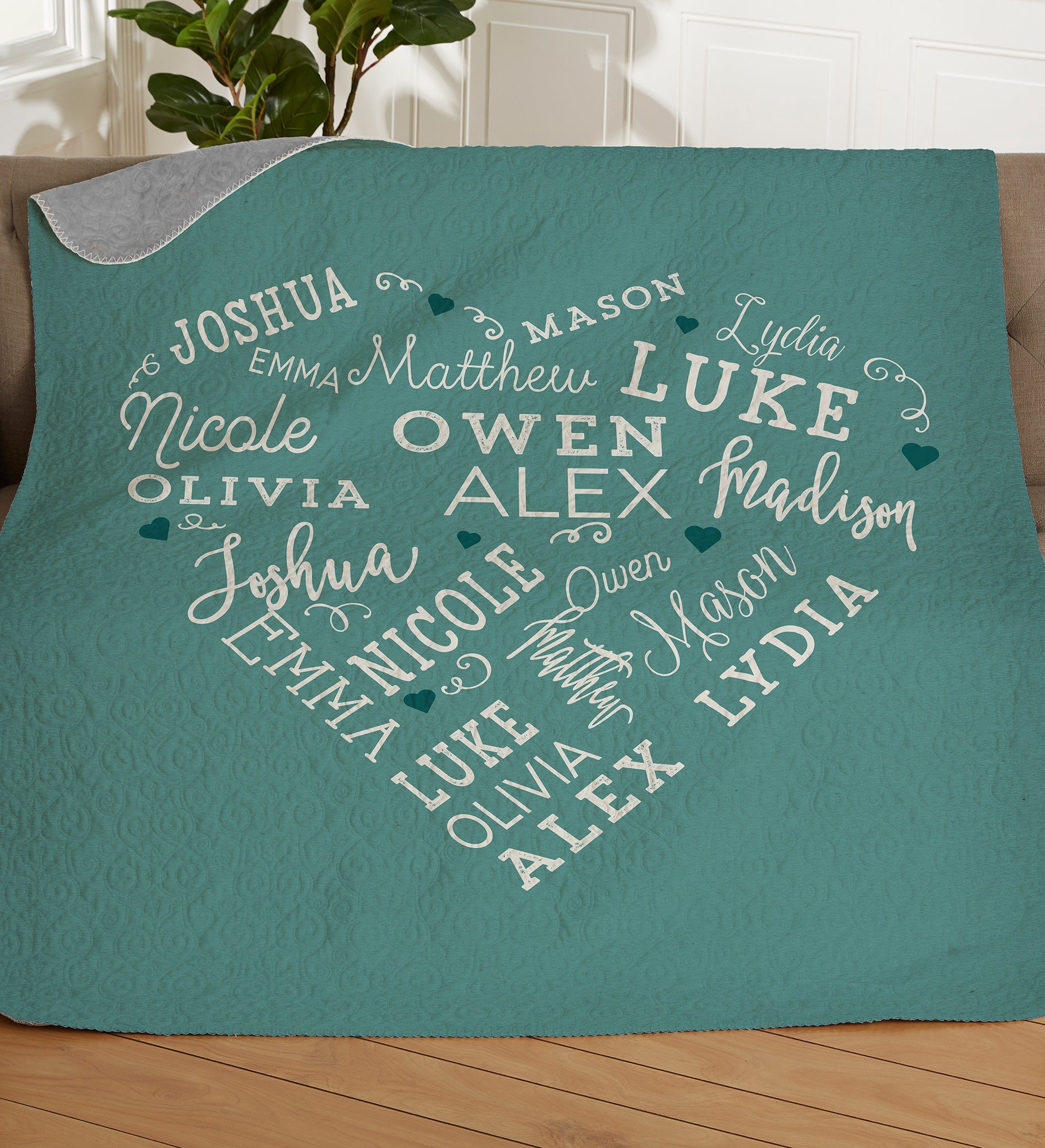Close To Her Heart Personalized Blanket