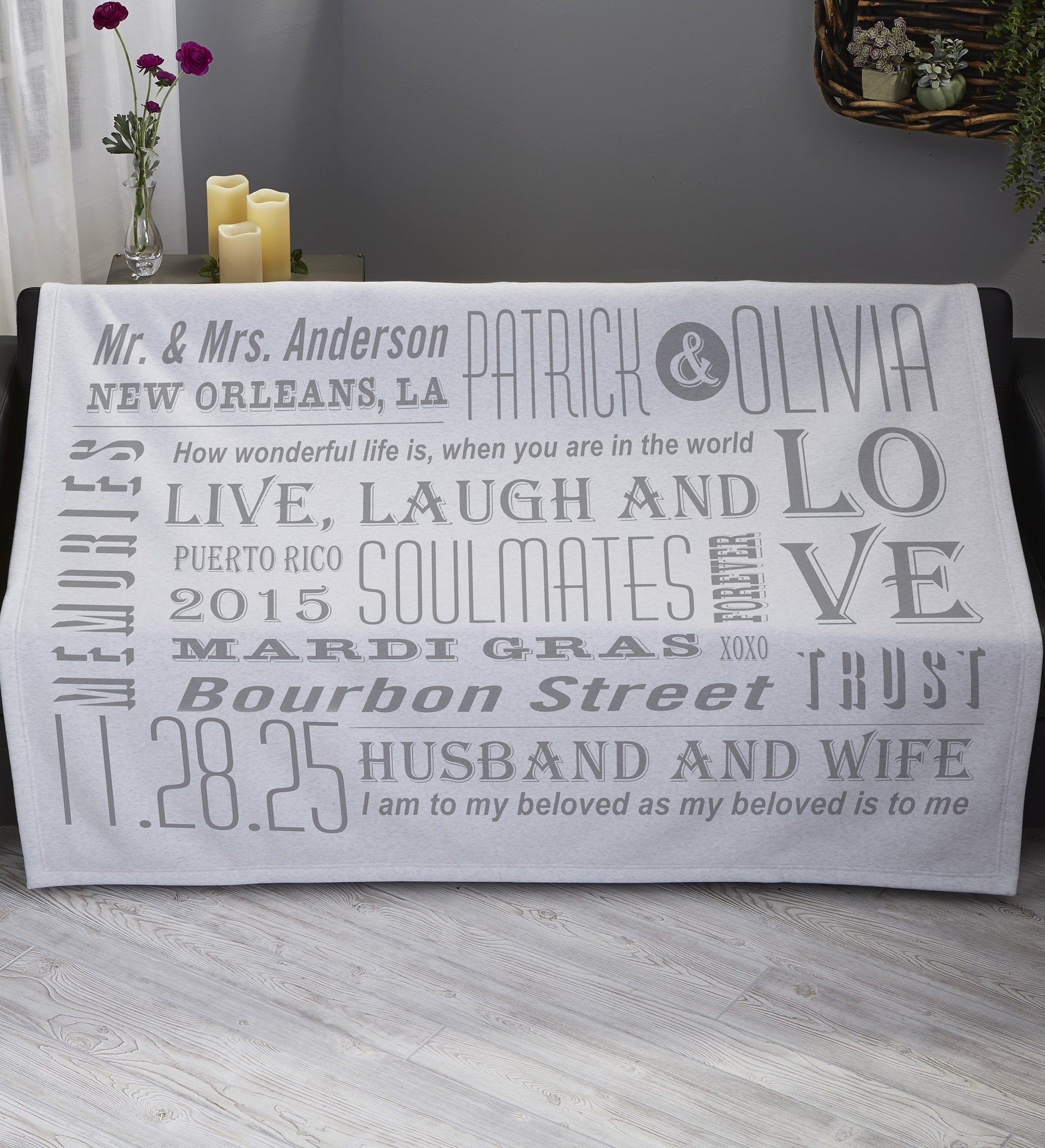 Our Life Together Personalized Blanket