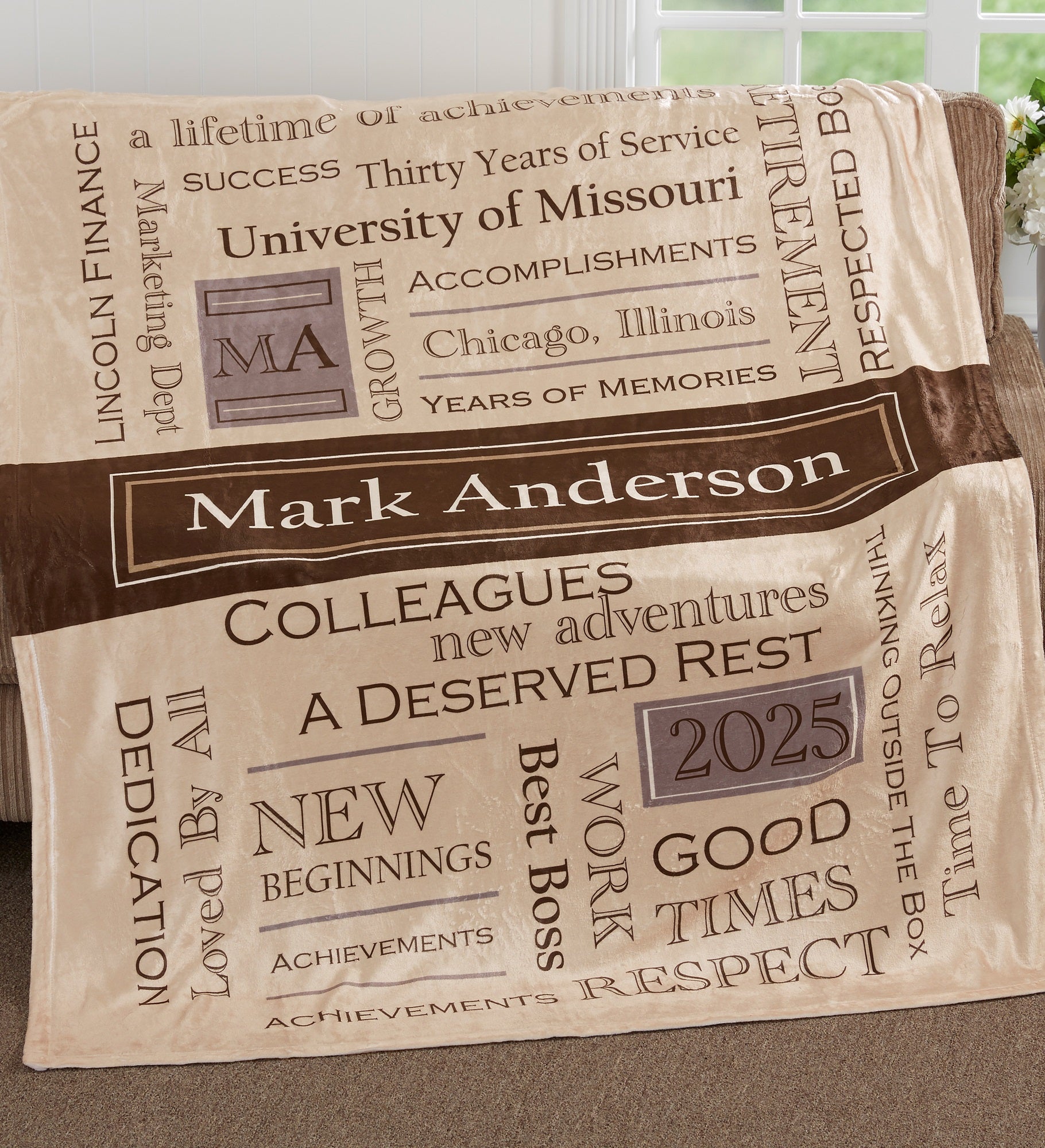 My Retirement Personalized Blanket