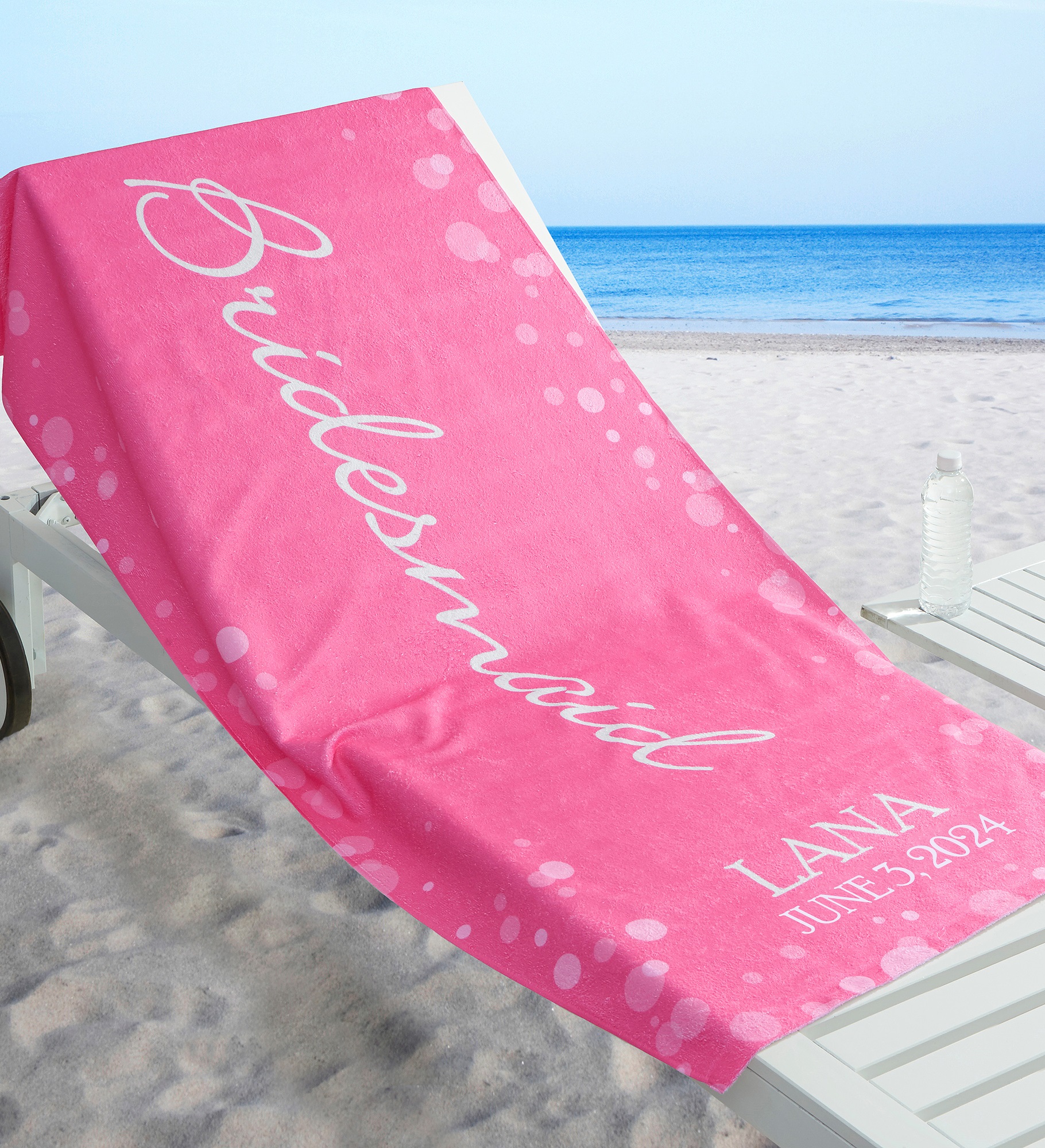 Bridal Brigade Personalized Beach Towel