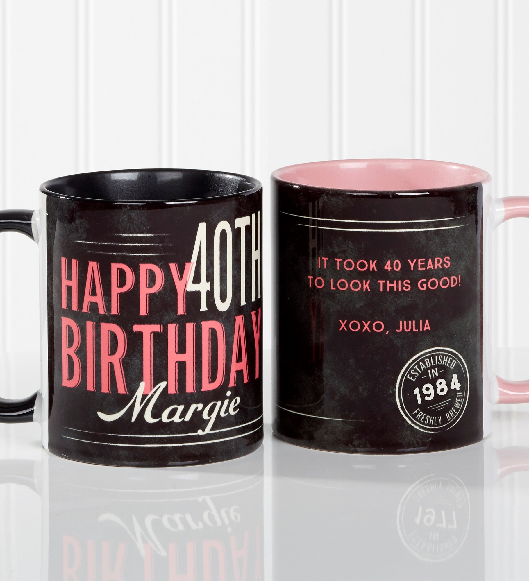 Vintage Birthday Personalized Coffee Mug