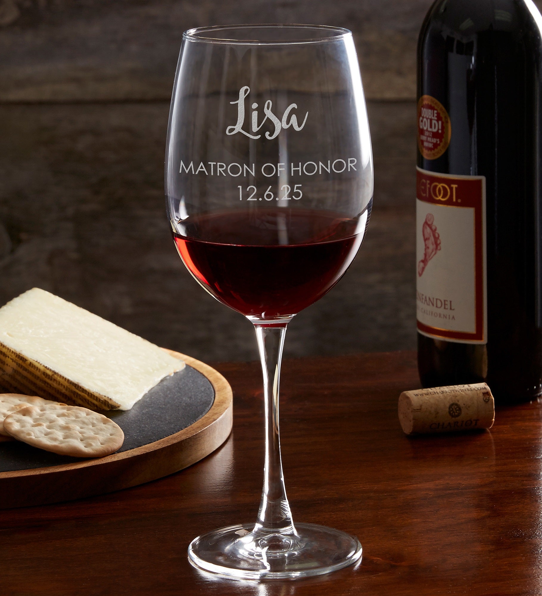 Bridal Party Engraved Wine Glass Collection