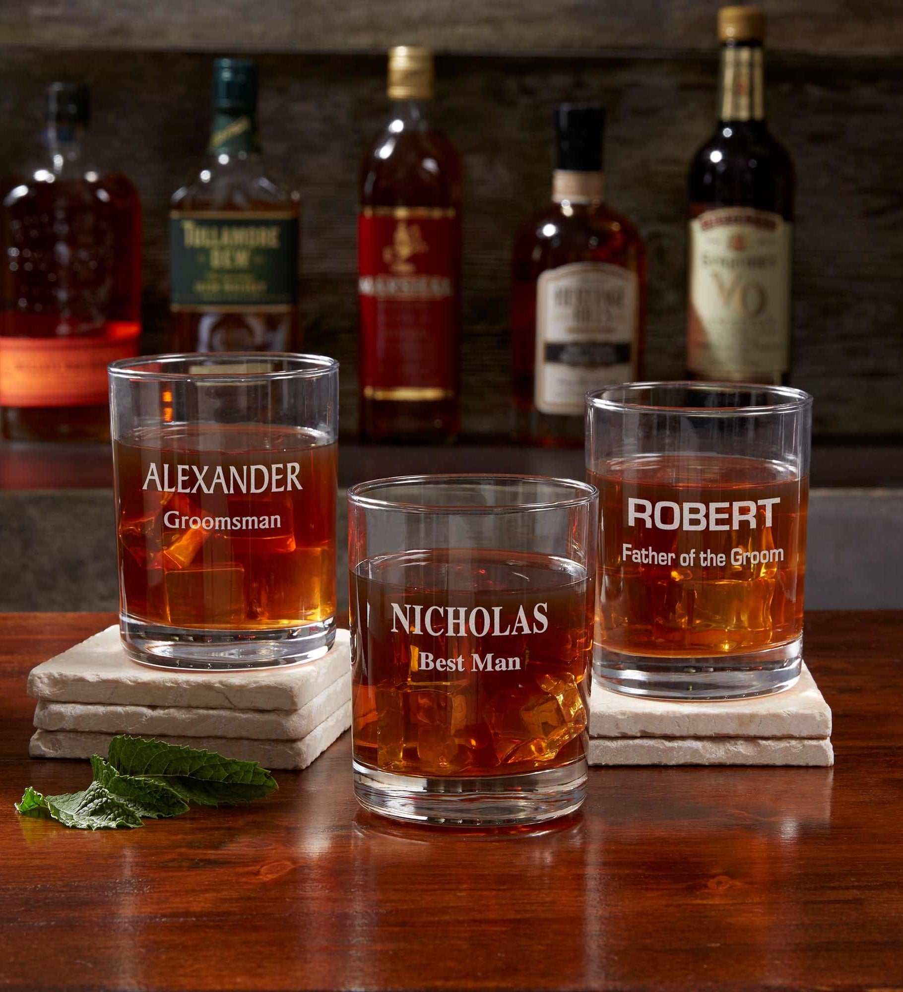 Groomsmen 14oz. Personalized Whiskey Glass