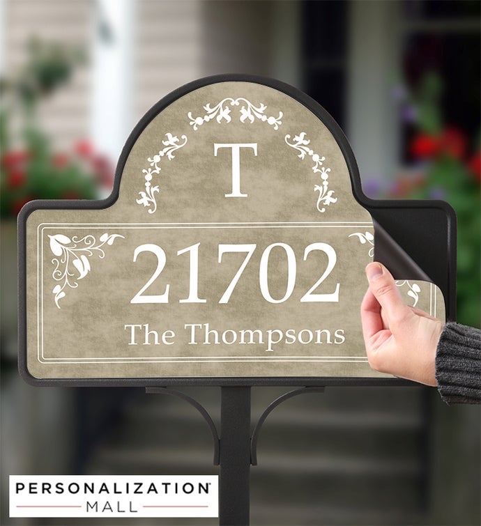 Personalized Address Magnetic Garden Sign