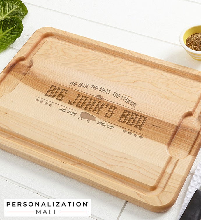 The Man, The Meat, The Legend Maple Cutting Board