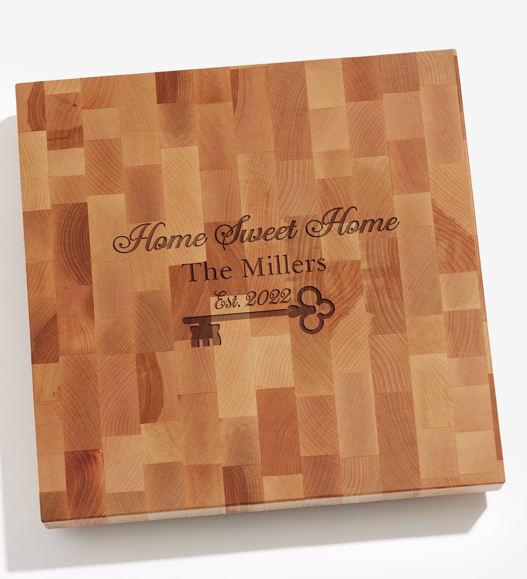 Key To Our Home Butcher Block Cutting Board