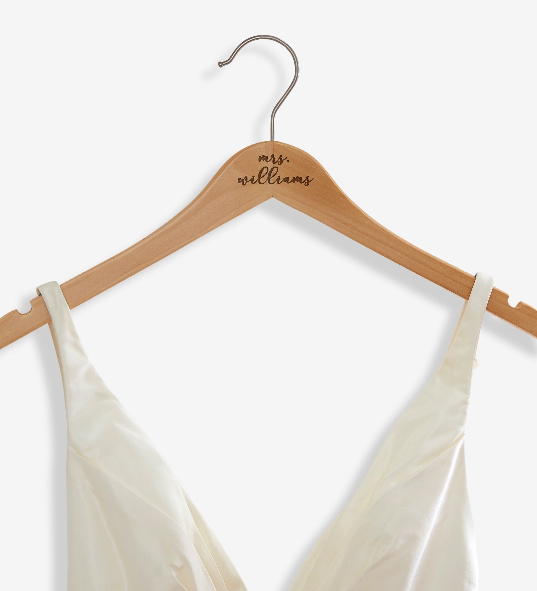 Bride Engraved Wood Hanger