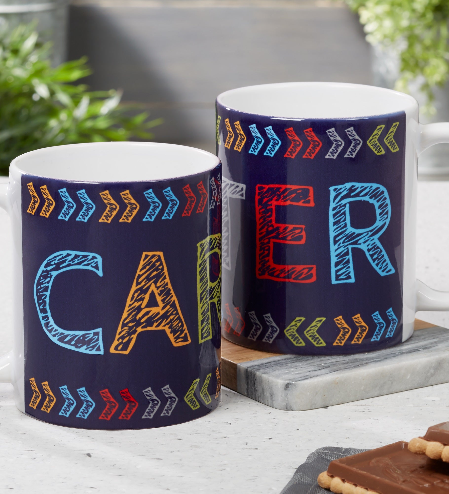 Stencil Name Personalized Coffee Mug