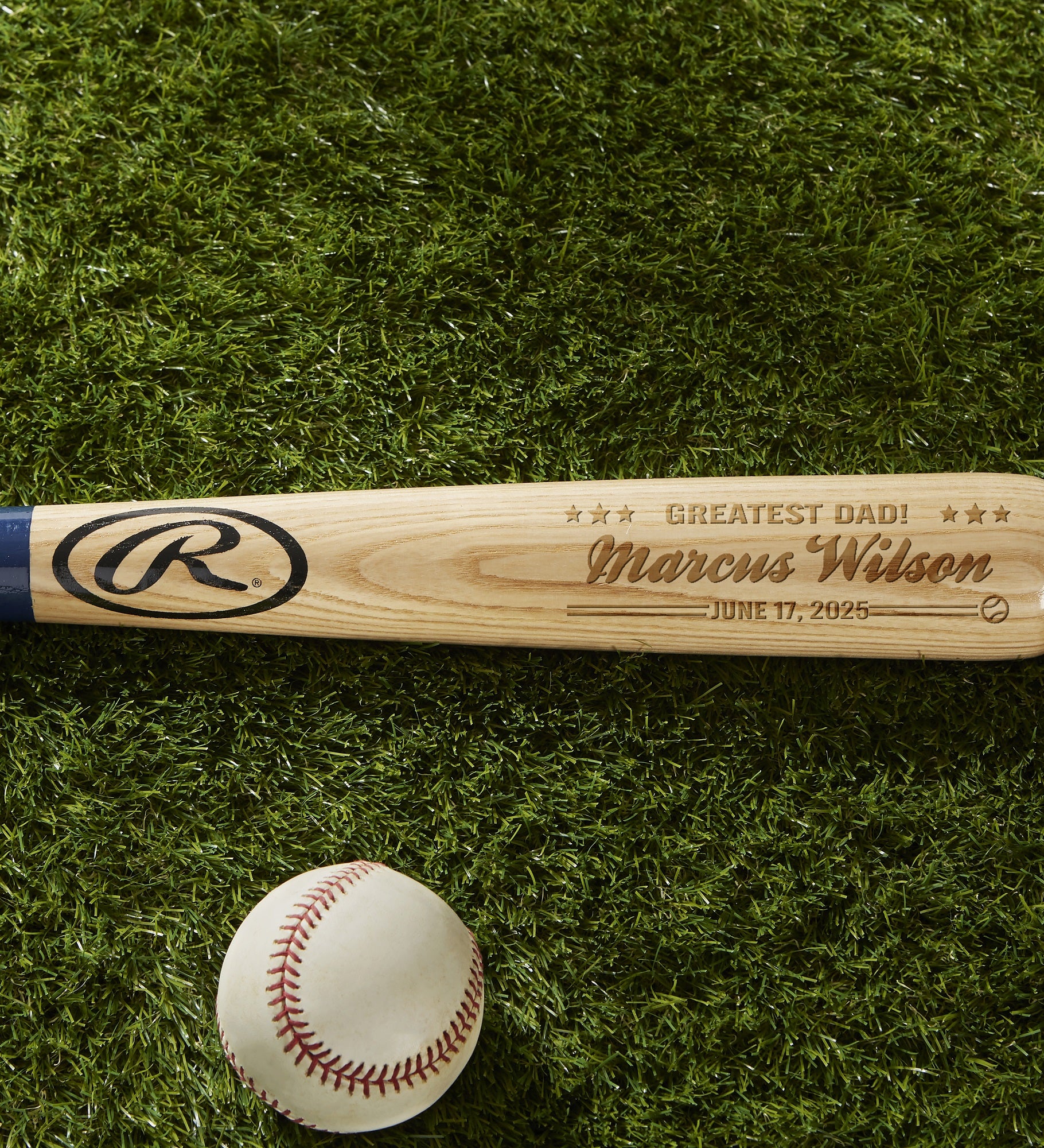 Father of the Year Personalized 28" Rawlings Baseball Bat