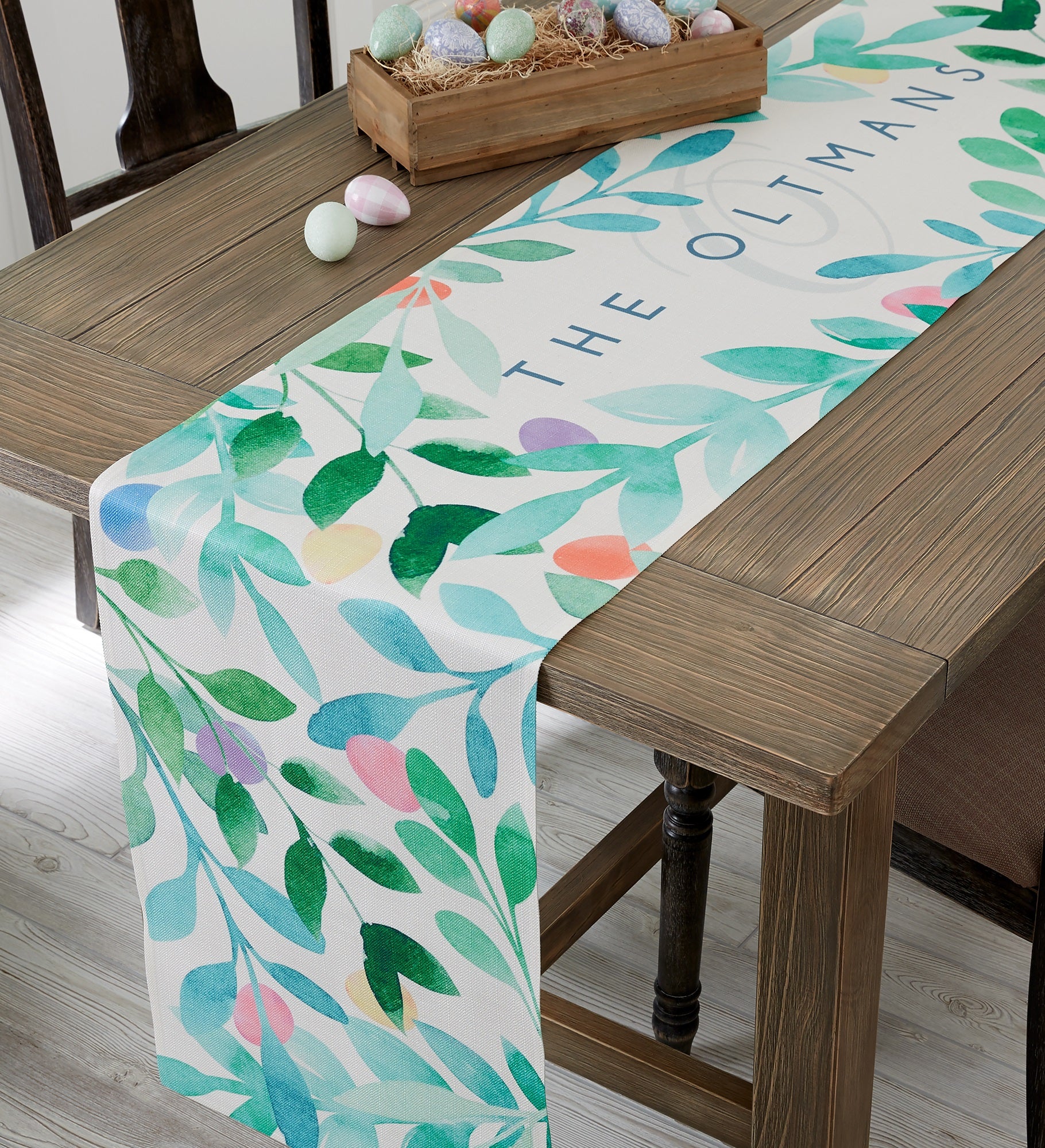 Easter Egg Personalized Table Runner