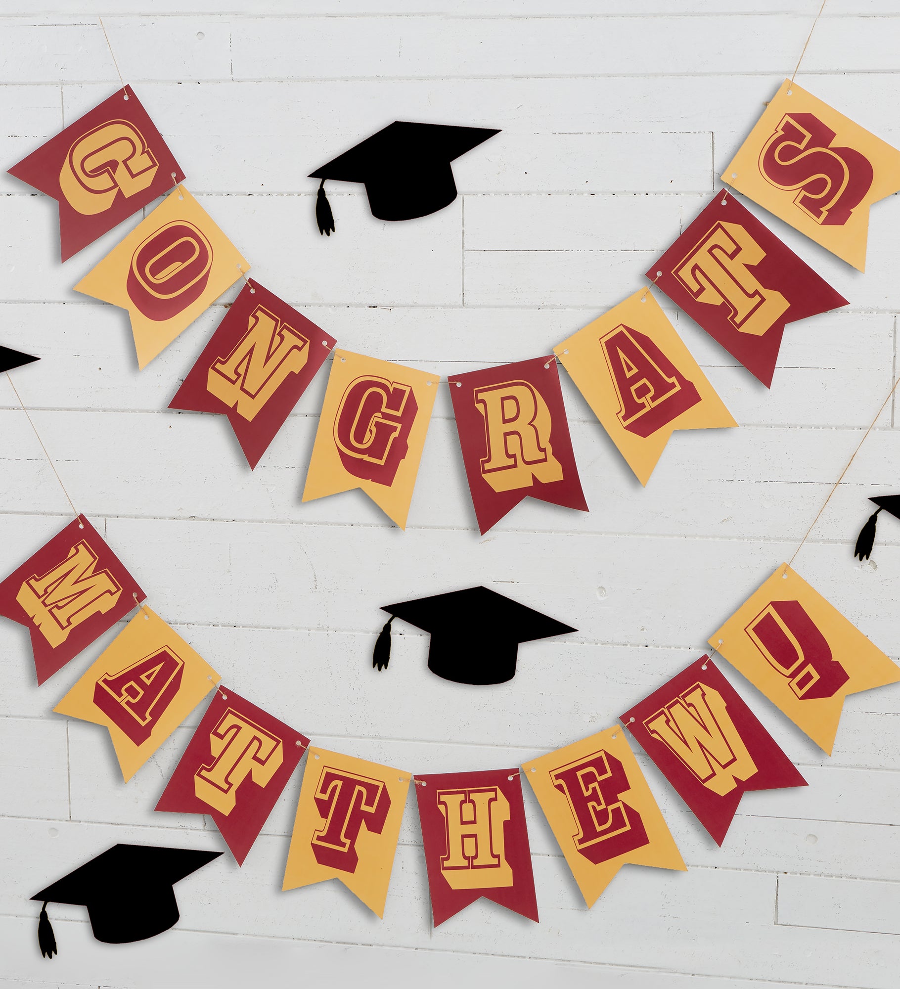 Write Your Own Personalized Graduation Bunting Banner