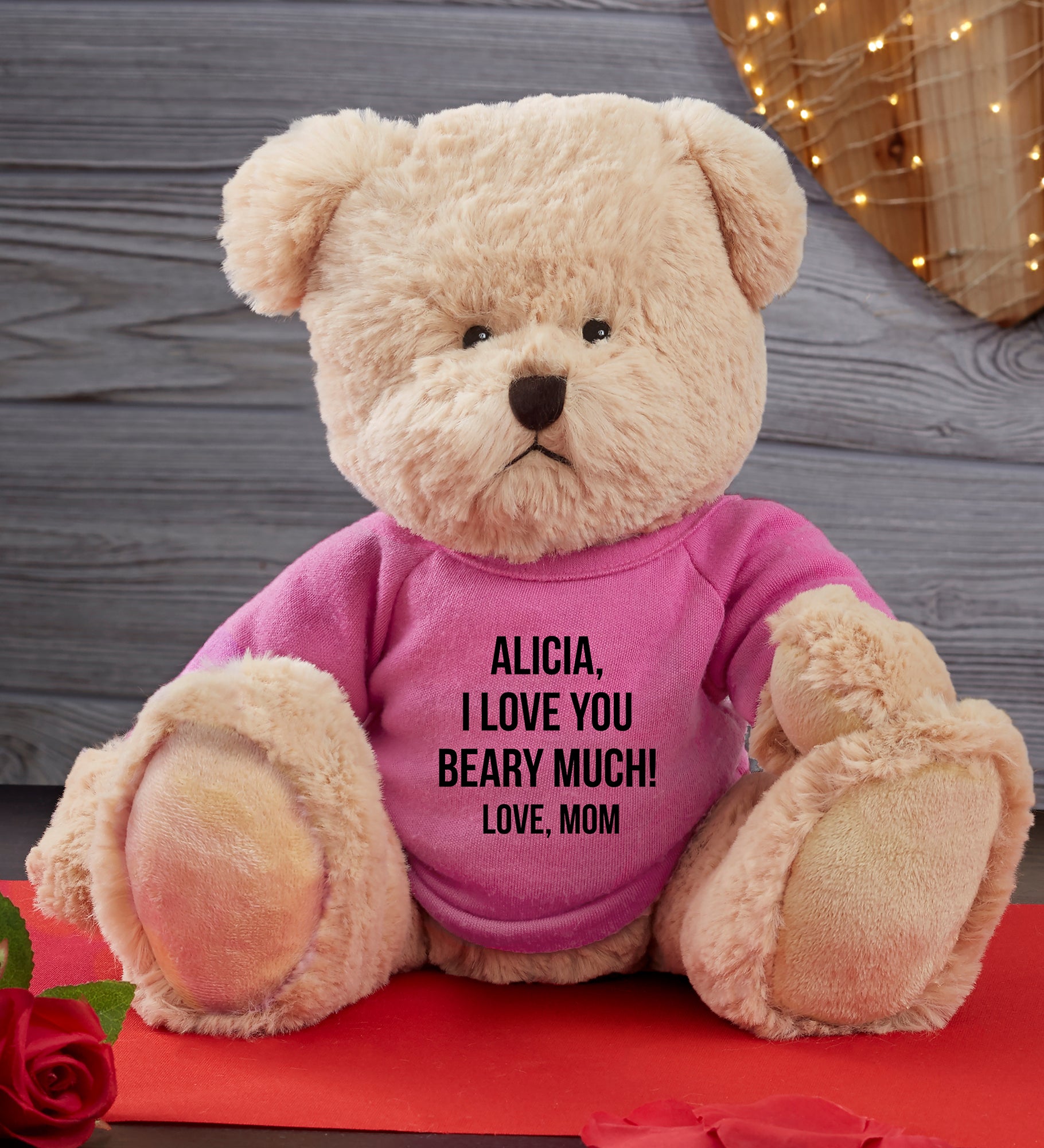 Birthday Gift for Her Personalised Custom Embroidered Teddy Bears Christmas 