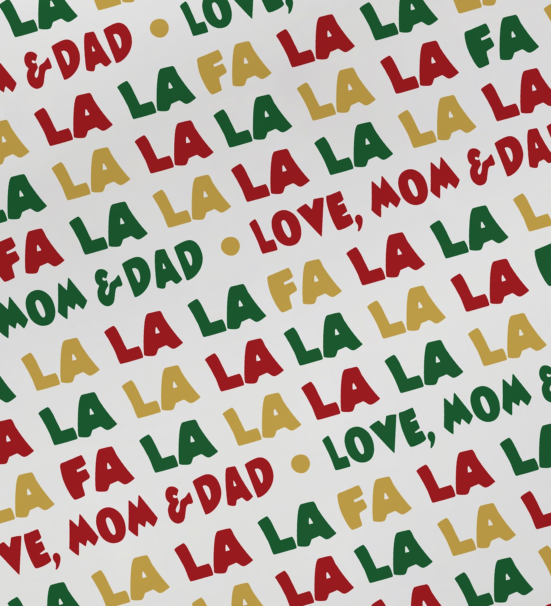 Fa La La Personalized Wrapping Paper