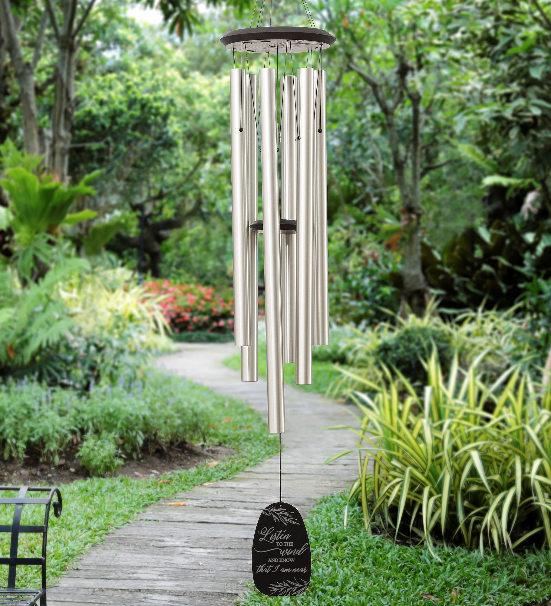 Listen To The Wind Personalized Memorial Premium Wind Chimes