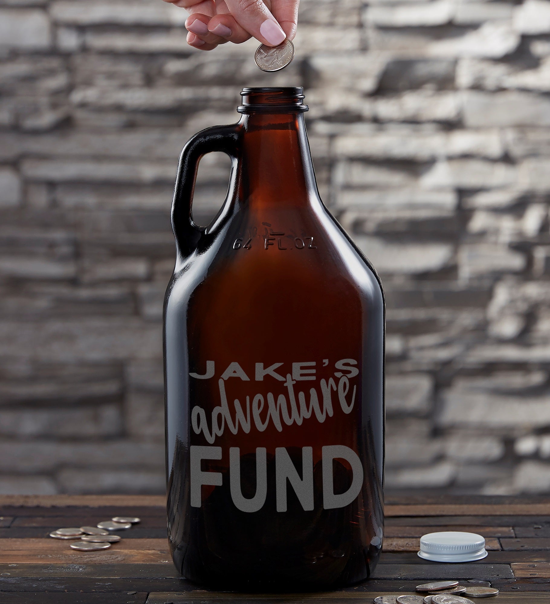 Write Your Own 64oz. Personalized Growler Bank