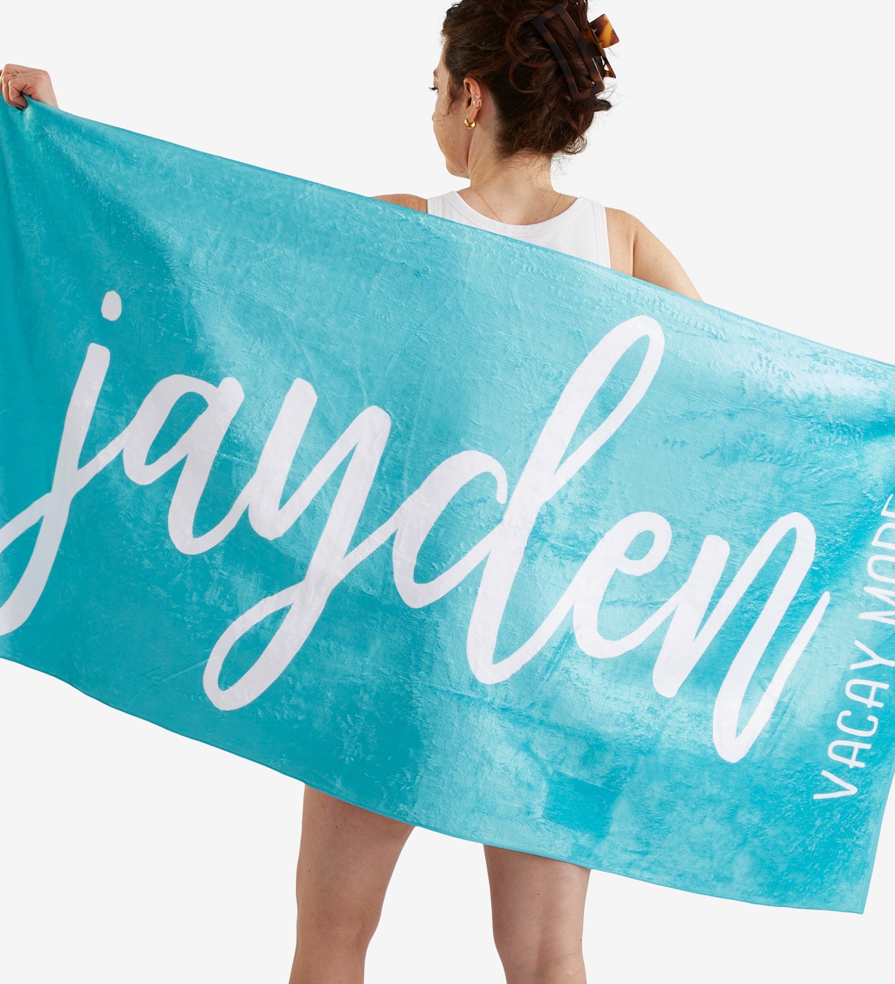 Scripty Style Personalized Beach Towel