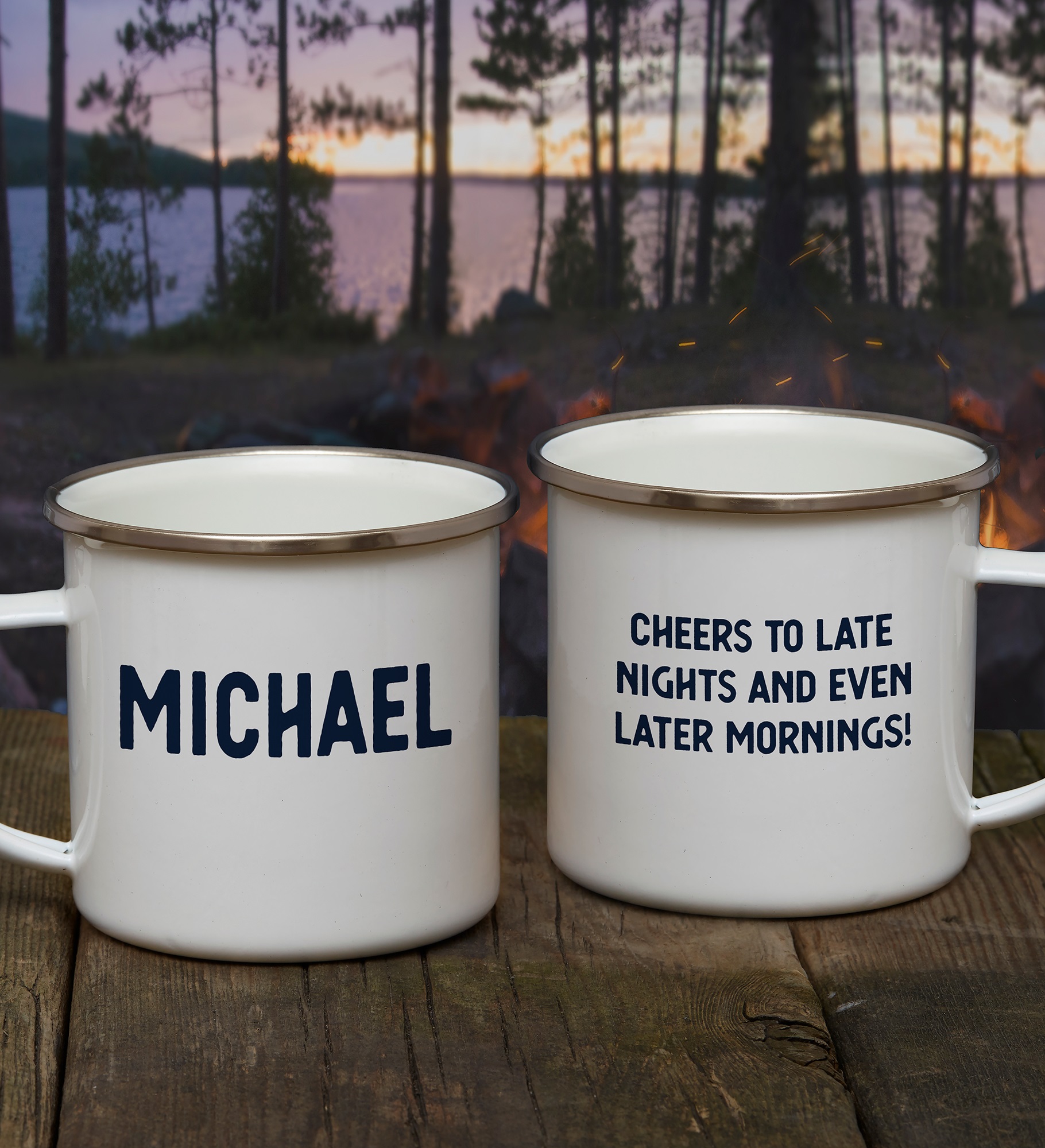 Write Your Own Personalized Camping Mug