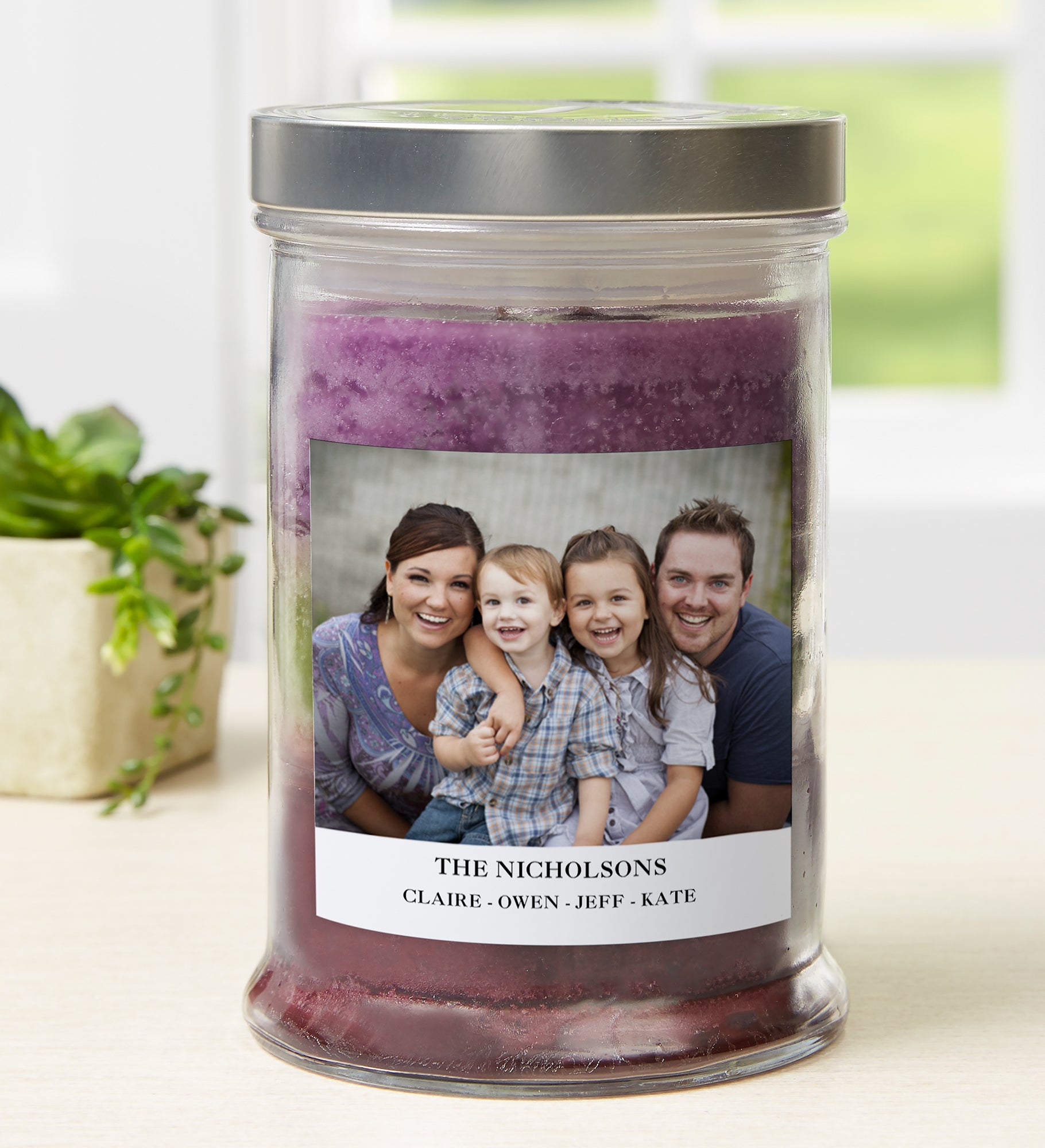 Picture Perfect Family Personalized Candle Jar
