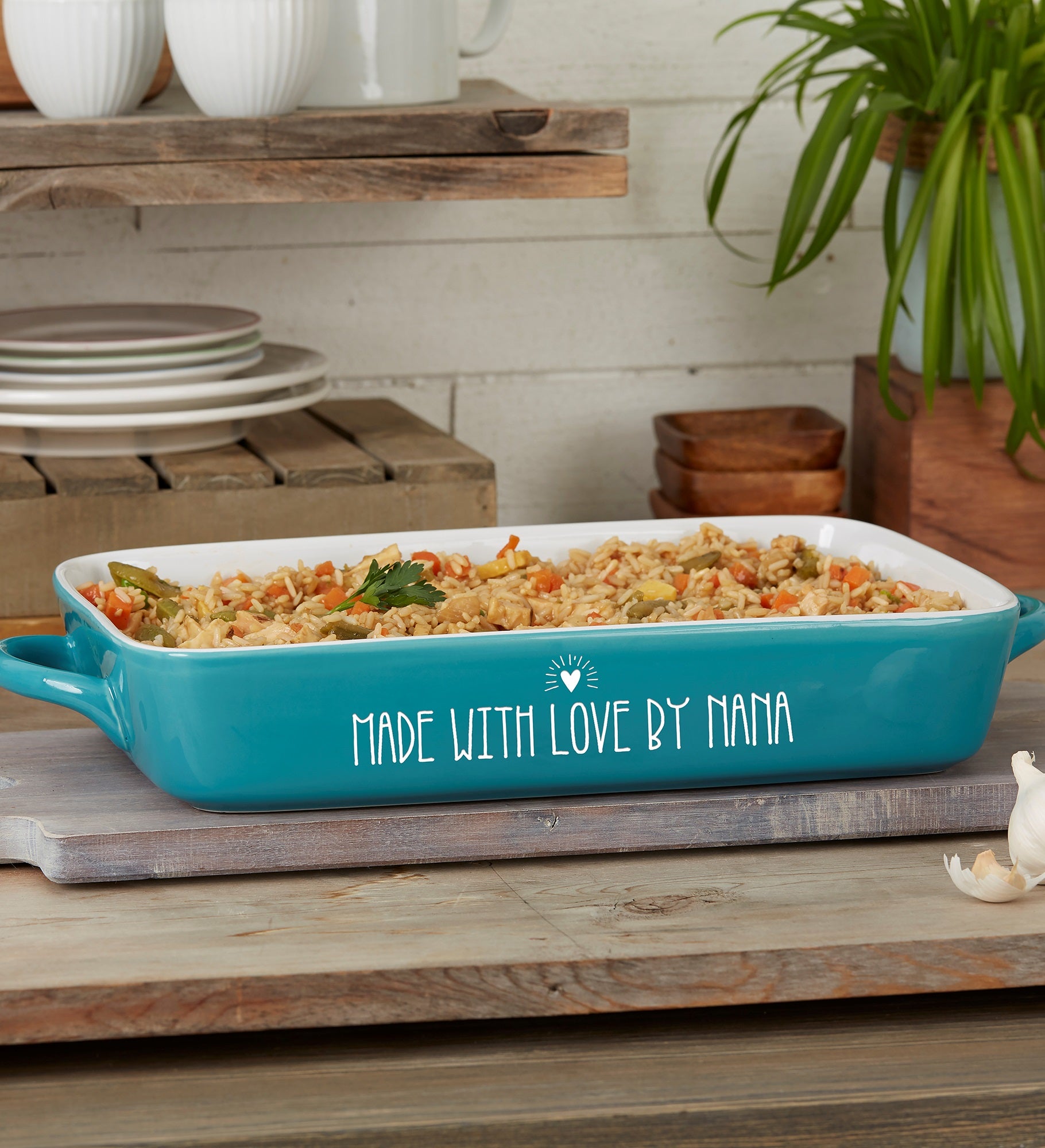 Made With Love Personalized Ceramic Bakeware