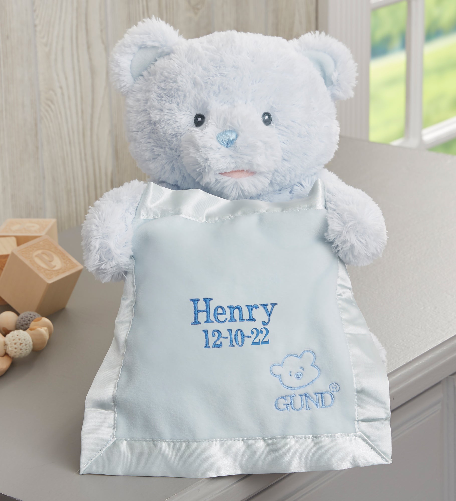 Gund® Embroidered My First Peek-A-Boo Teddy Bear