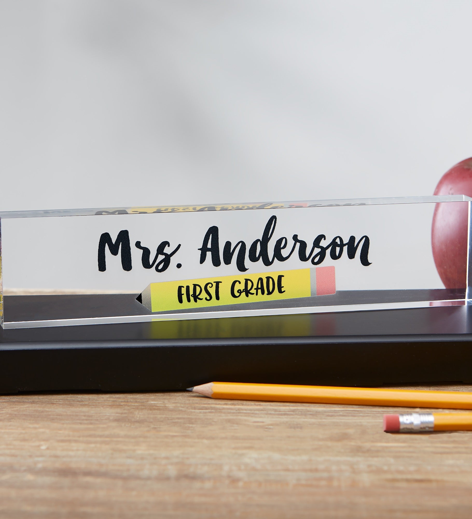 #1 Teacher Personalized Acrylic Name Plate