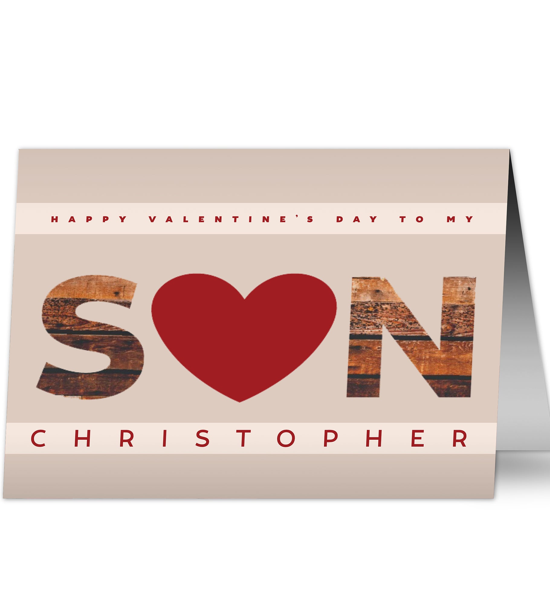 Son Hearts Valentine's Day Greeting Card