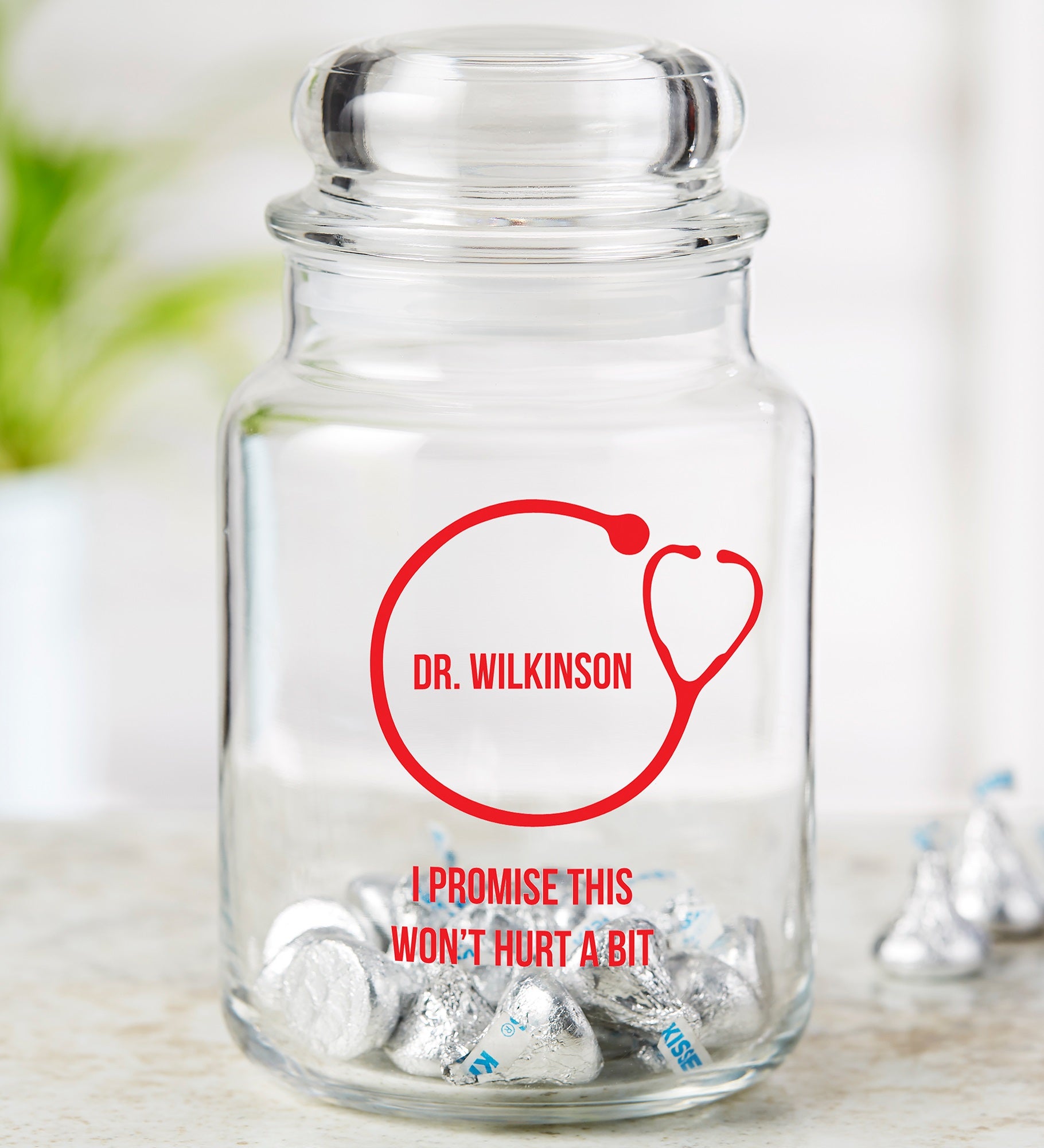 Doctor Icon Personalized Treat Jar
