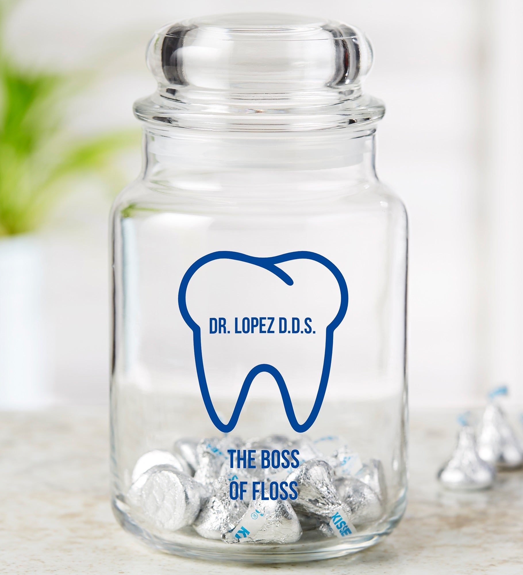 Dentist Icon Personalized Treat Jar
