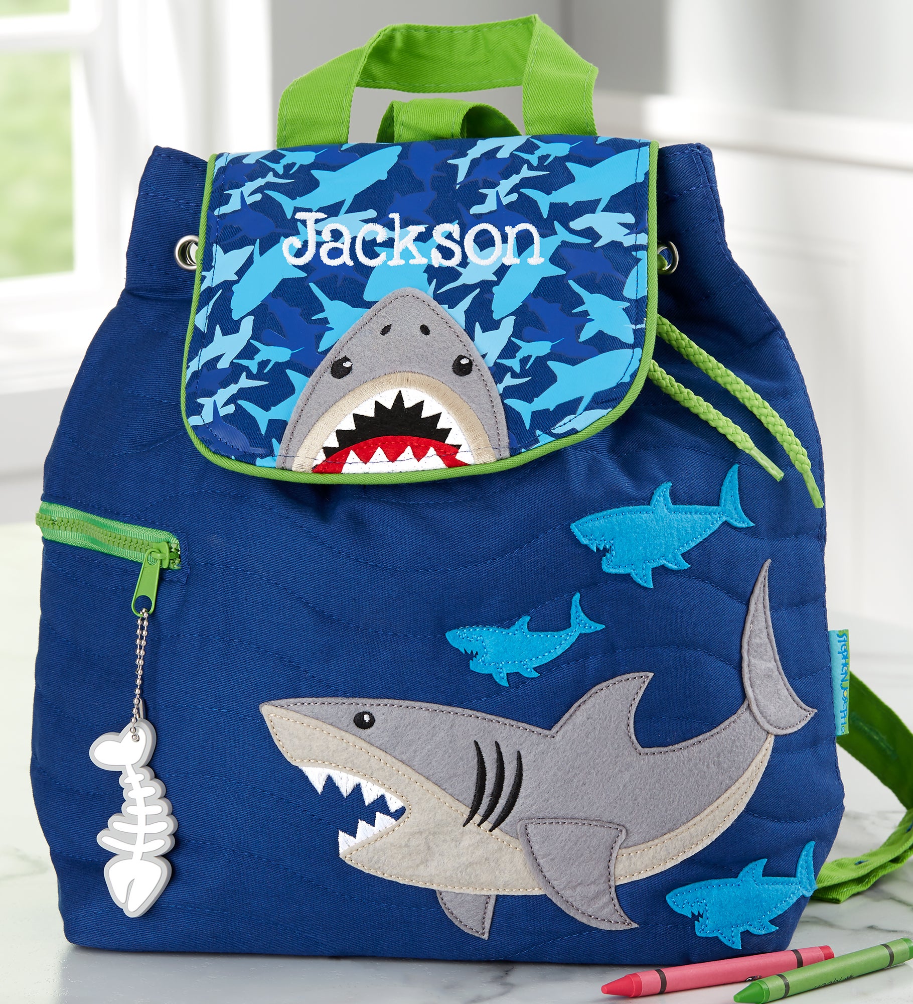 Shark Personalized Kid's Backpack by Stephen Joseph