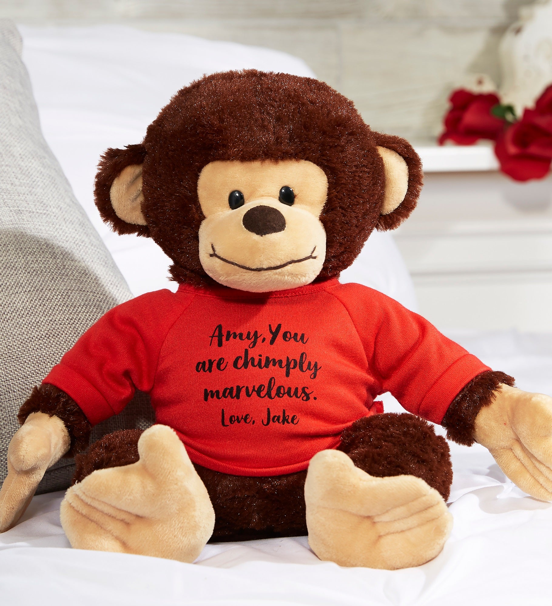 Write Your Own Personalized Plush Monkey