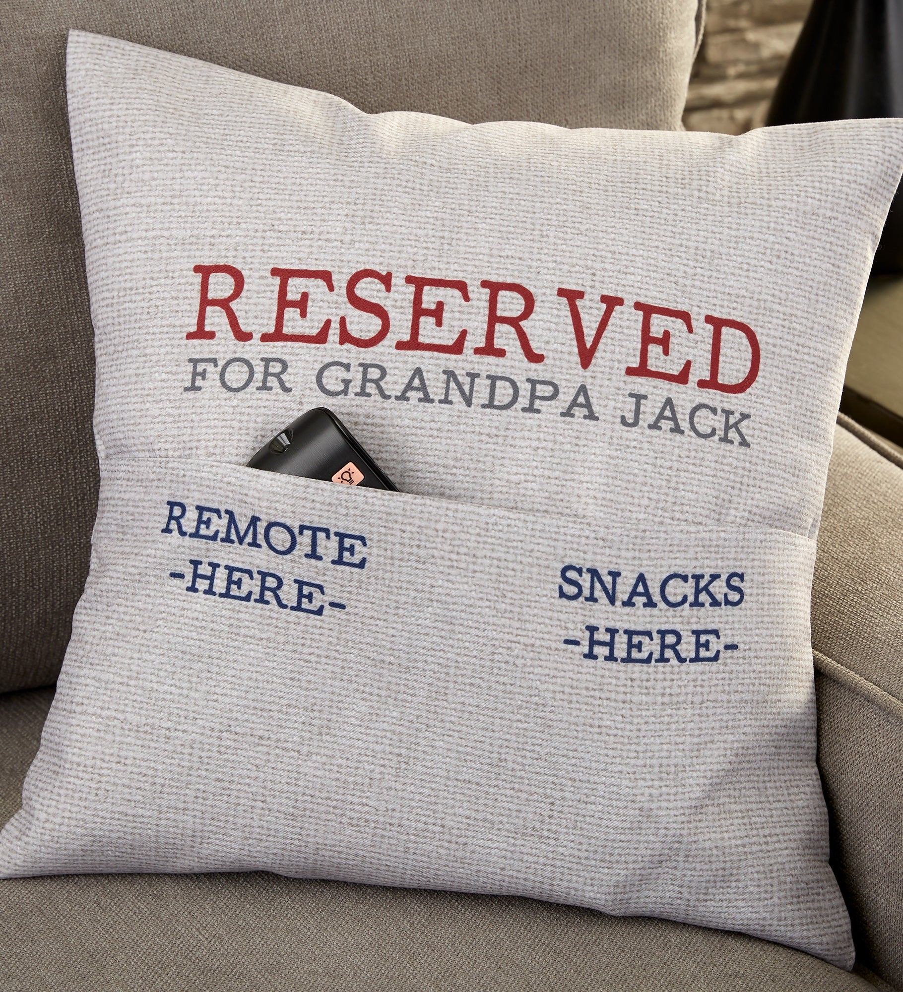 For Him Personalized Pocket Pillow