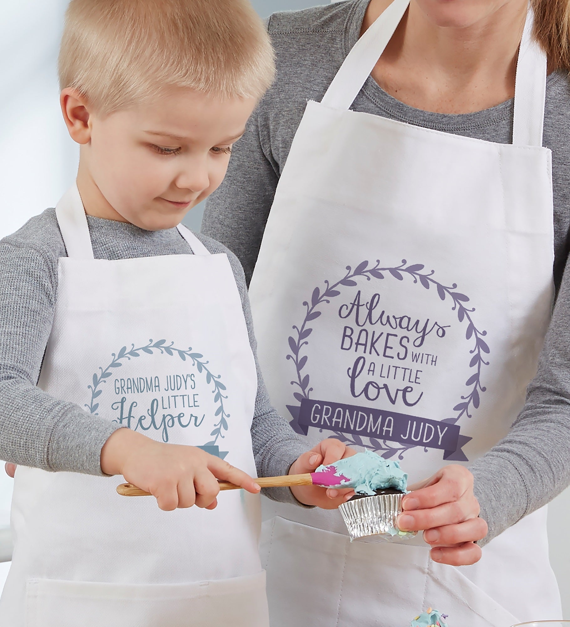 Grandma & Me Personalized Aprons & Potholders