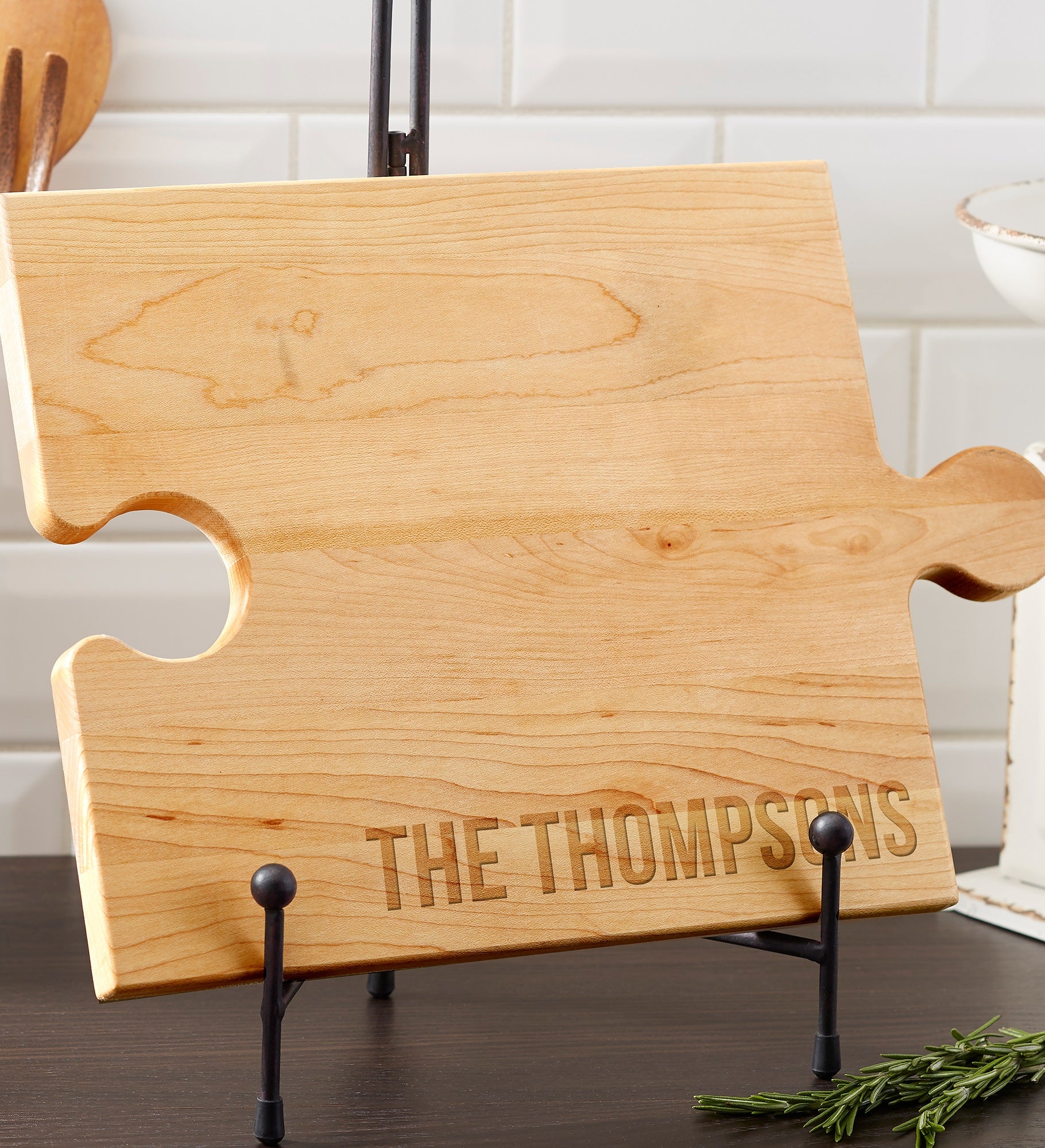 Family Expressions Personalized Puzzle Piece Cutting Board