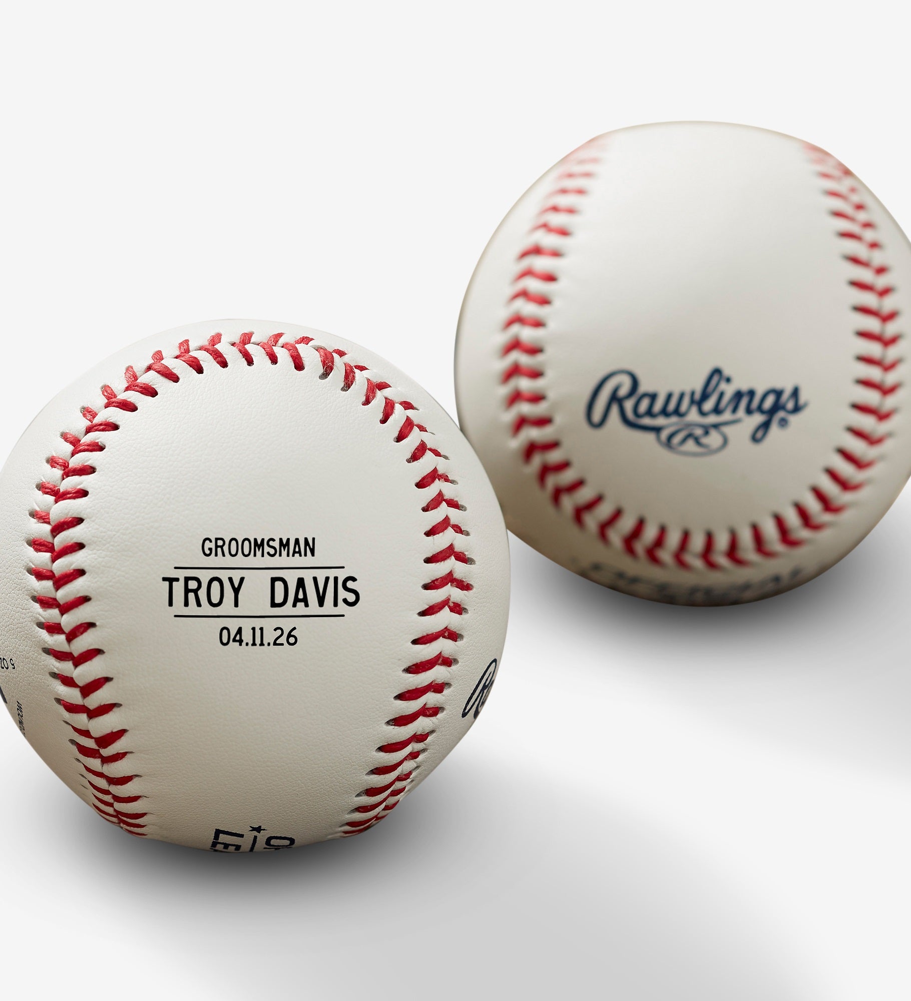 Wedding Party Personalized Rawlings Baseball