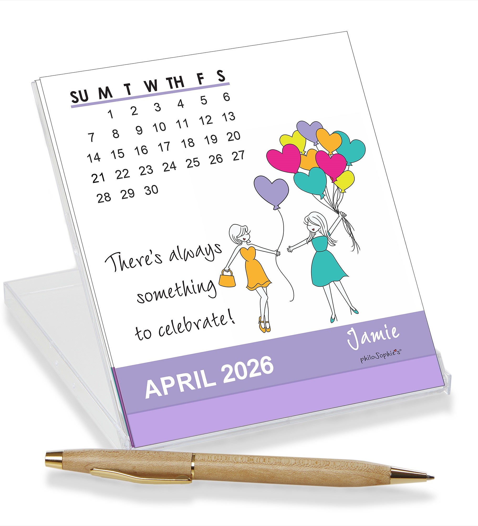 philoSophie's® Personalized Desk Calendar