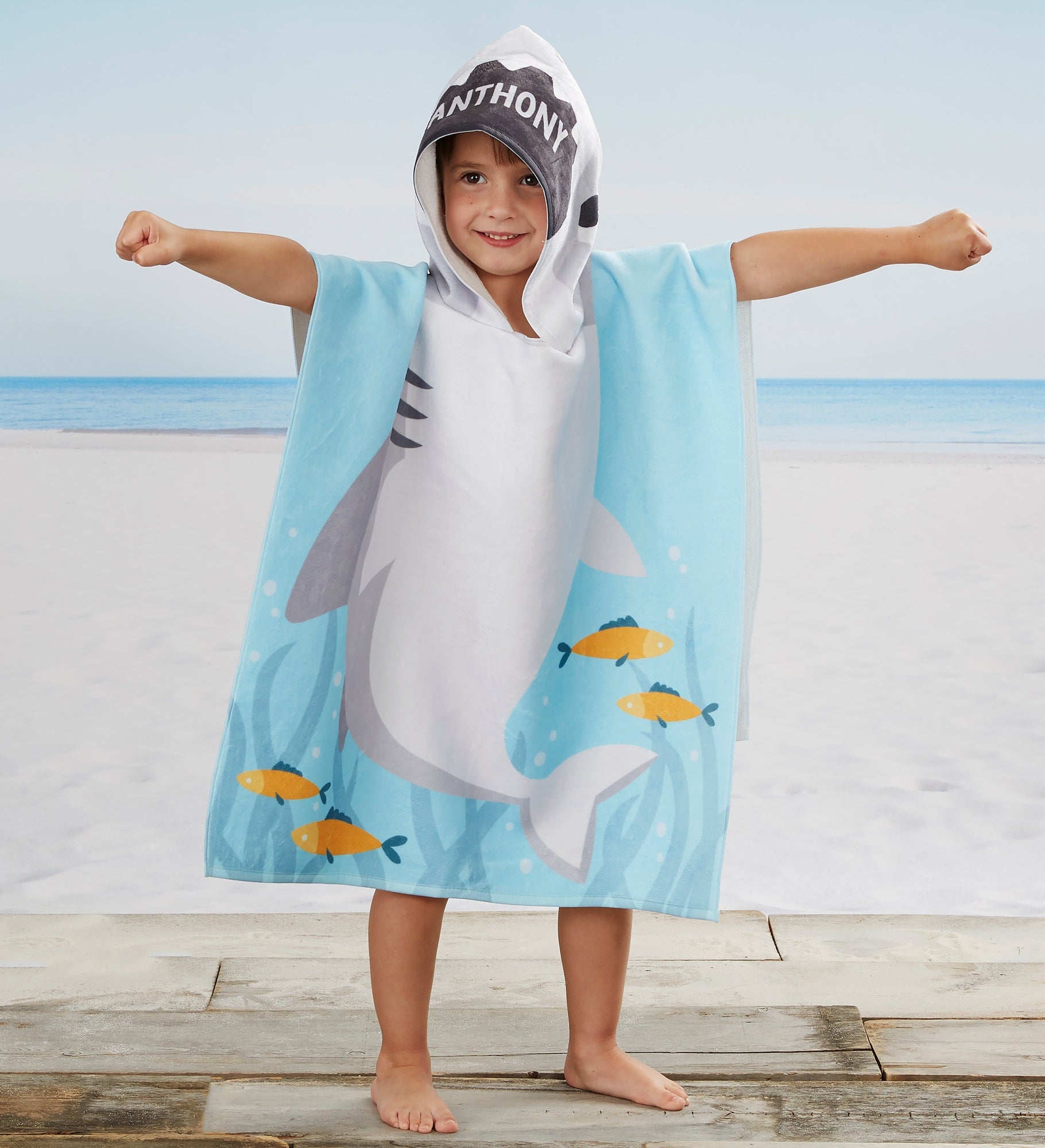 Personalized hooded best sale beach towels