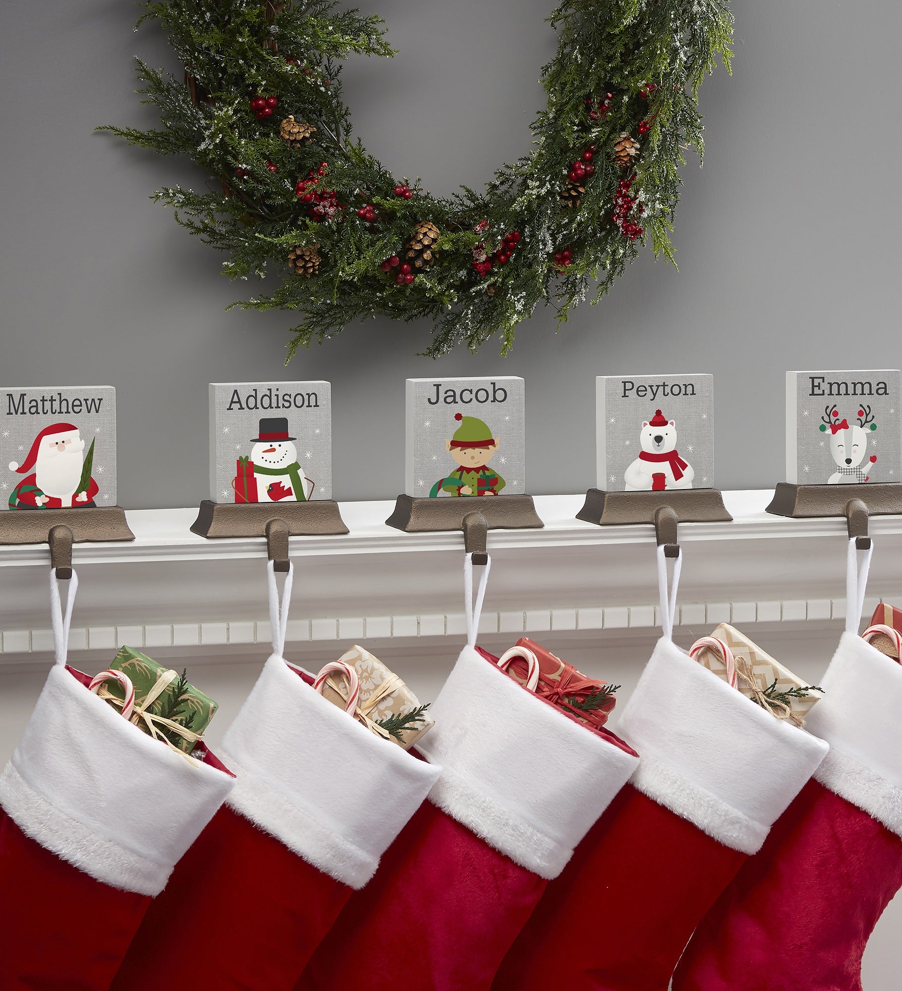 Wintry Cheer Personalized Stocking Holder