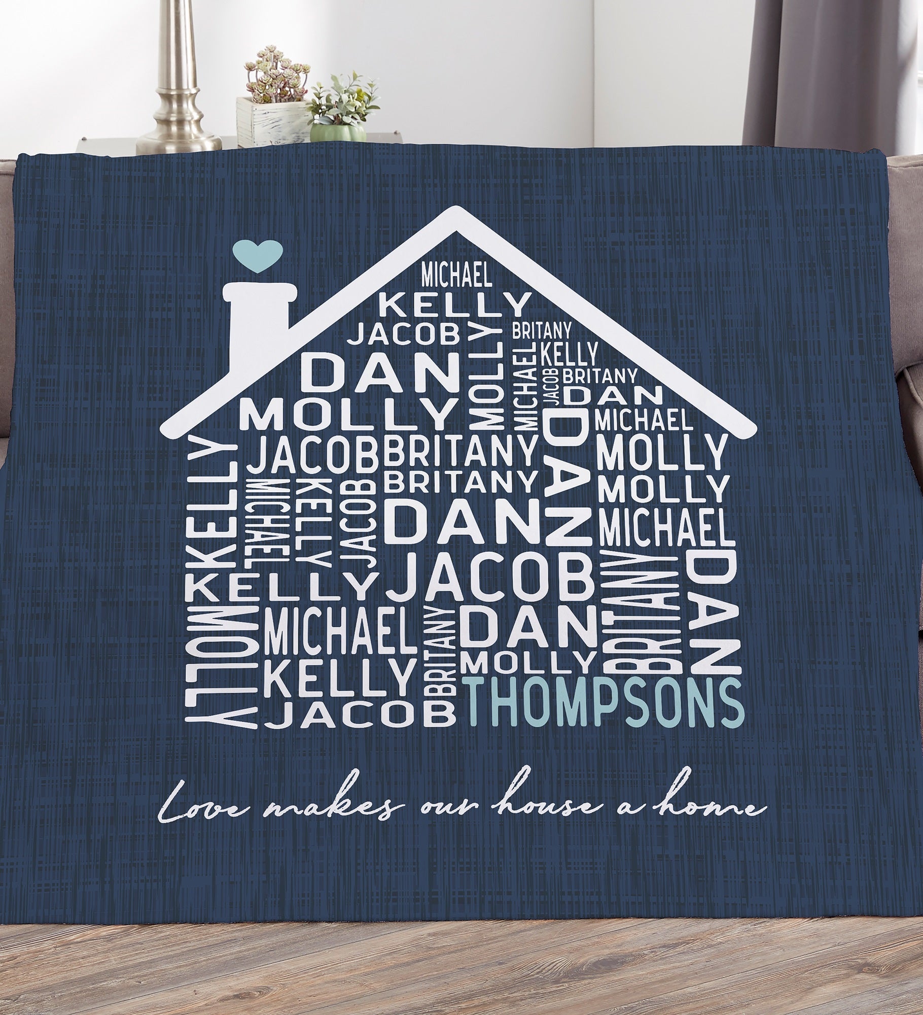 Family Home Personalized Blanket