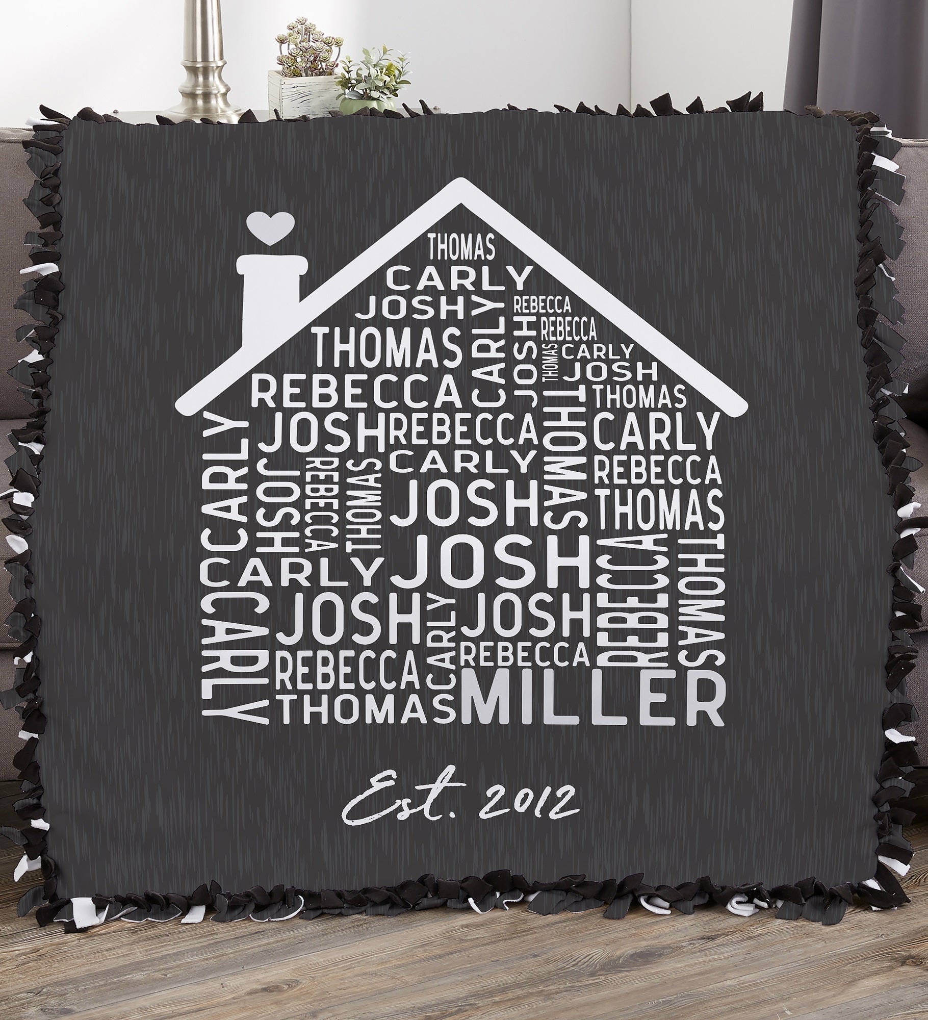 Family Home Personalized Blanket