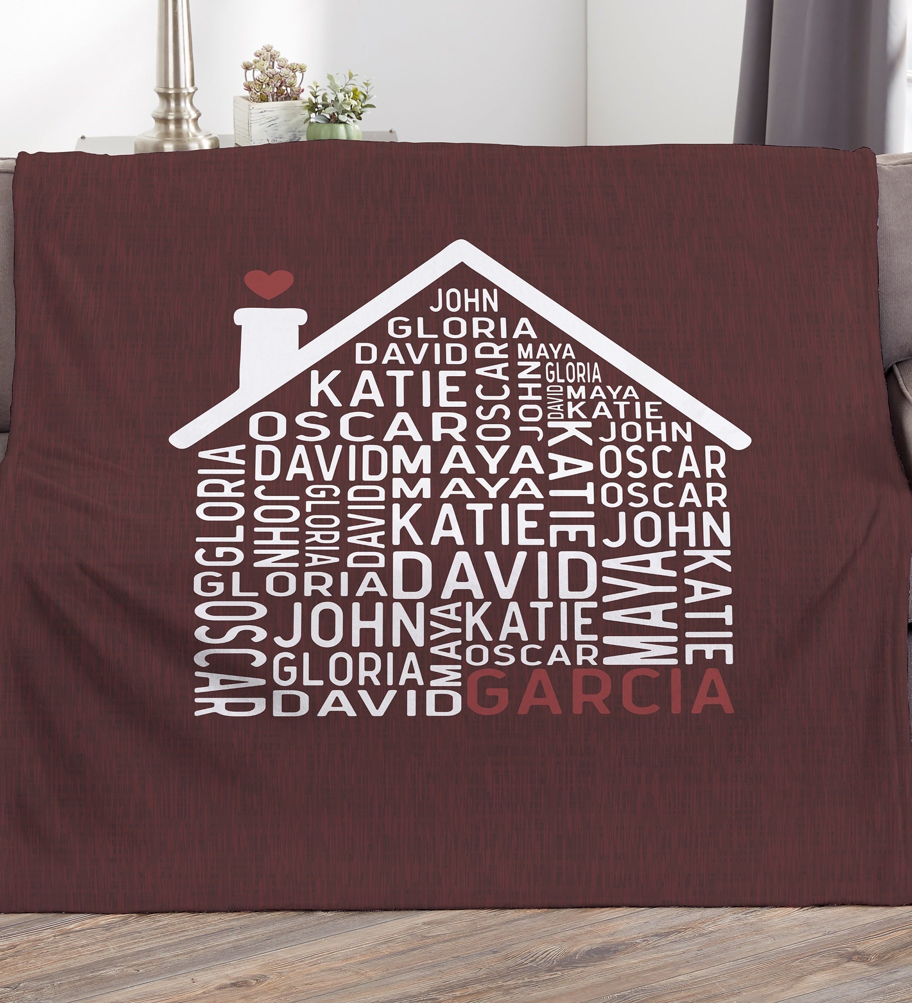 Family Home Personalized Blanket