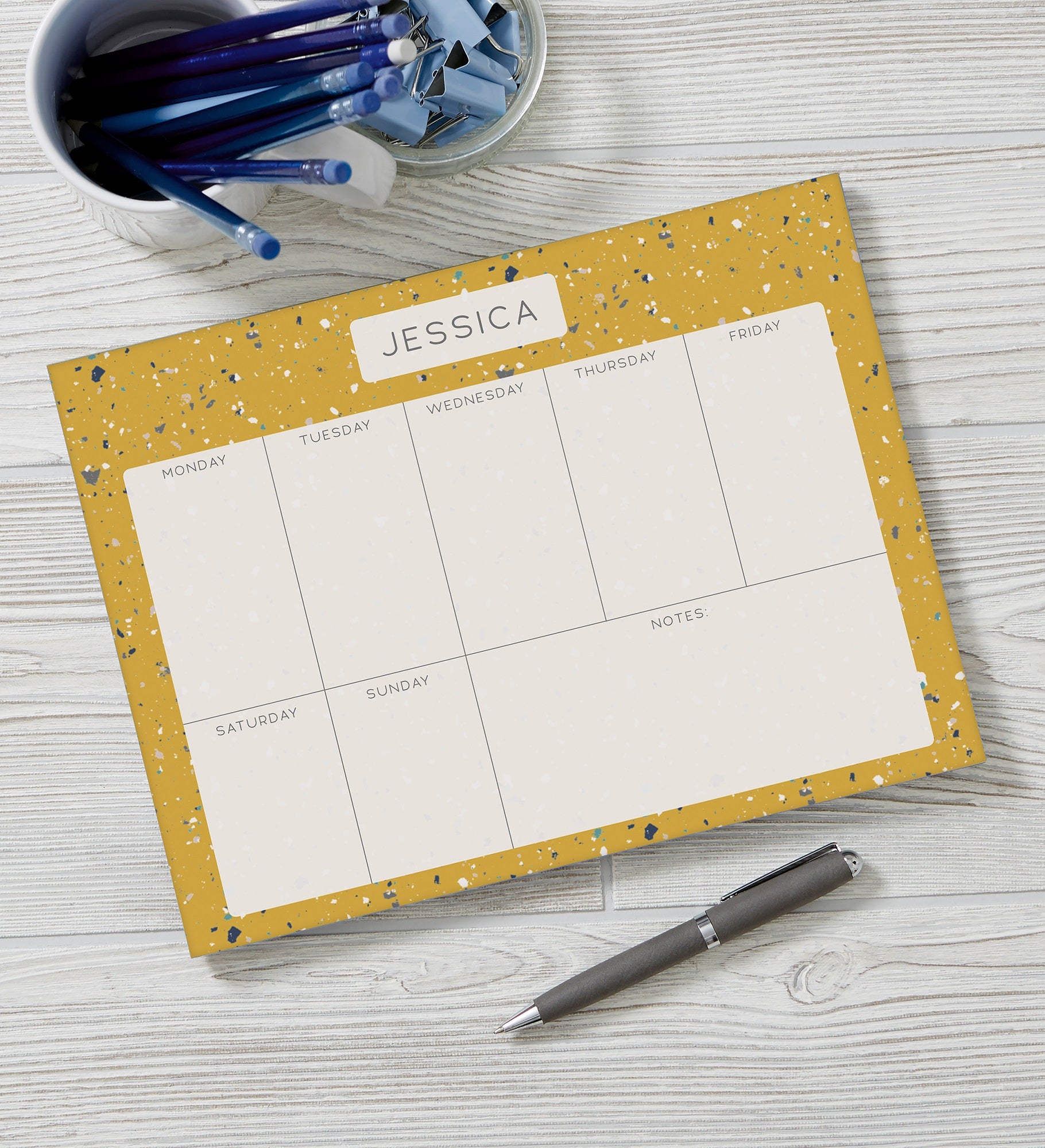 Terrazzo Personalized Weekly Planner